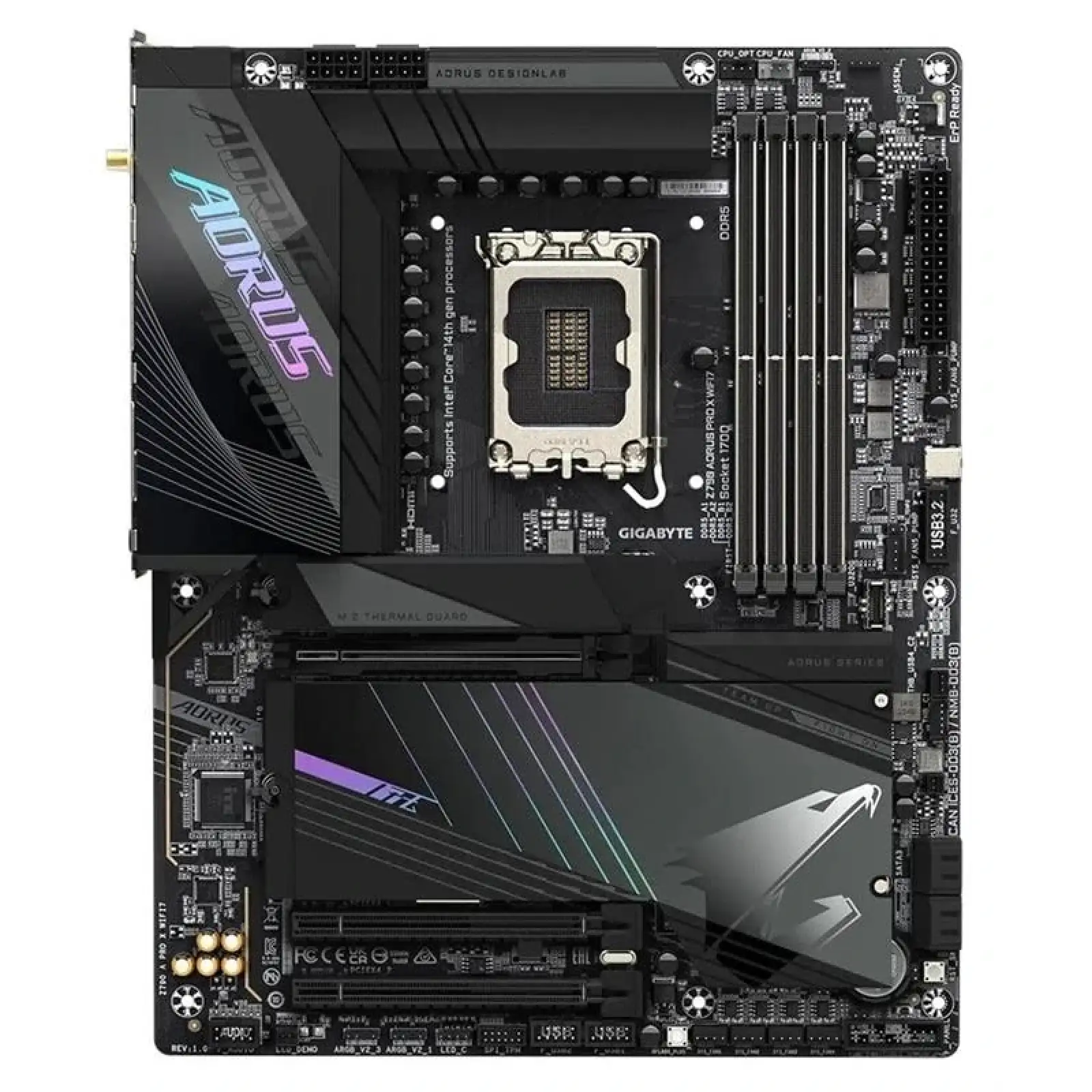 Материнська плата Gigabyte Z790 Aorus Pro X WiFi7 Socket 1700, Z790 A PRO X WIFI7 UA