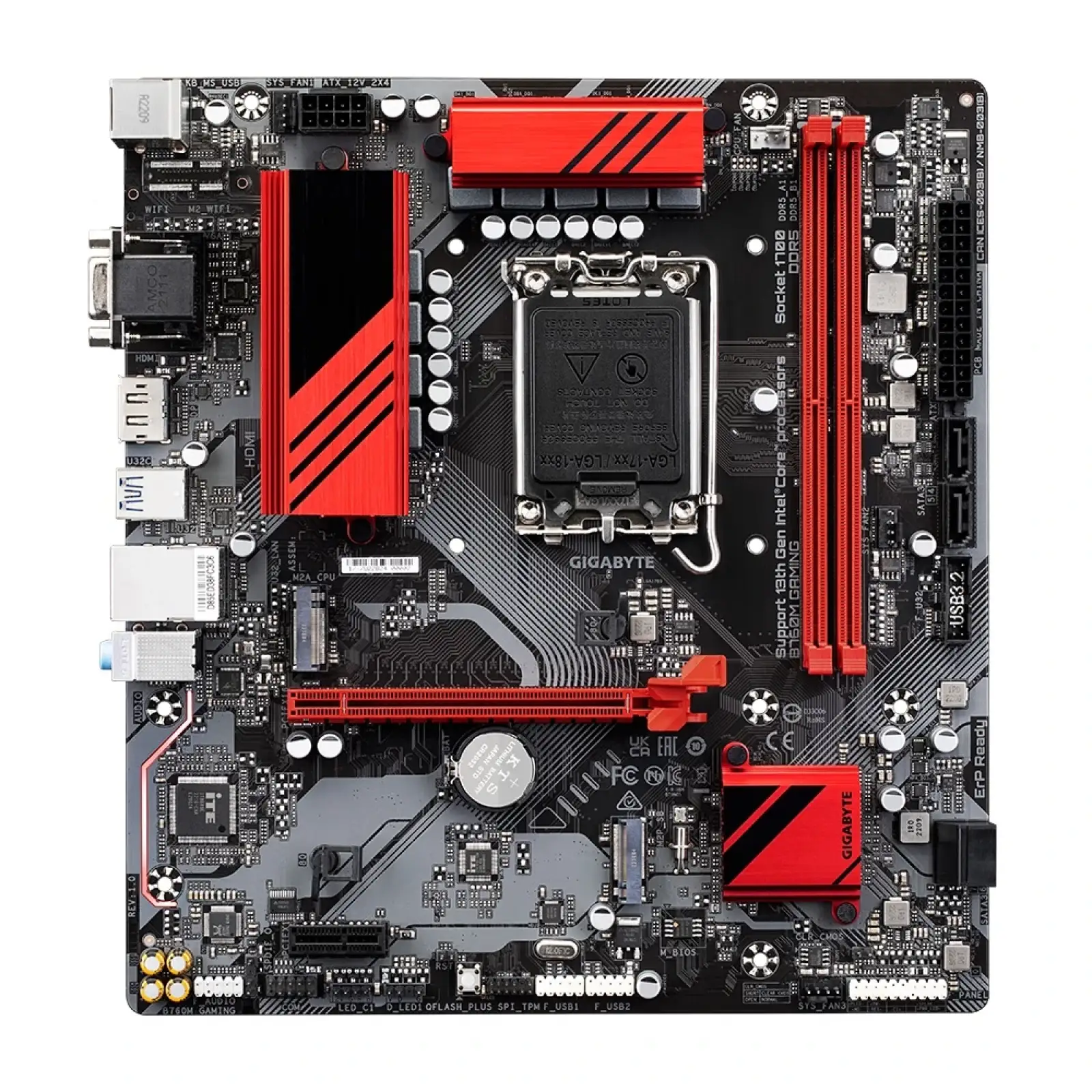Материнська плата Gigabyte B760M Gaming Socket 1700 UA