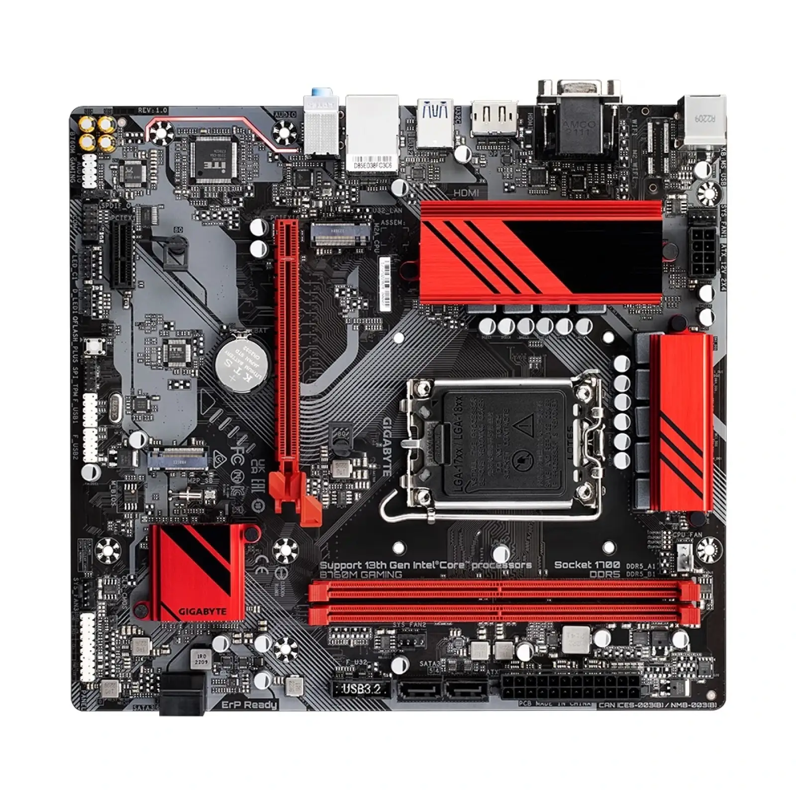 Материнська плата Gigabyte B760M Gaming Socket 1700 UA
