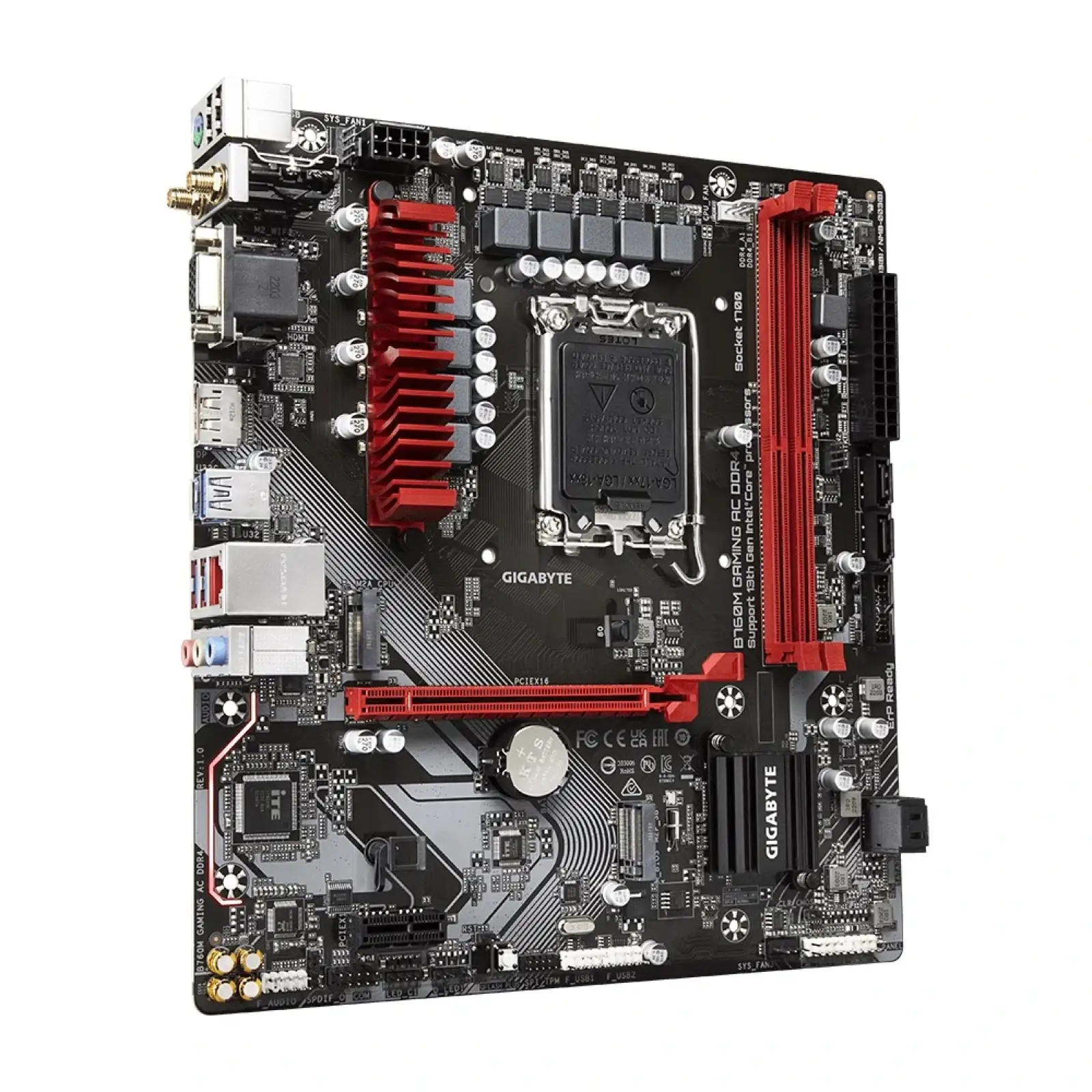 Материнська плата Gigabyte B760M Gaming AC DDR4 Socket 1700 UA
