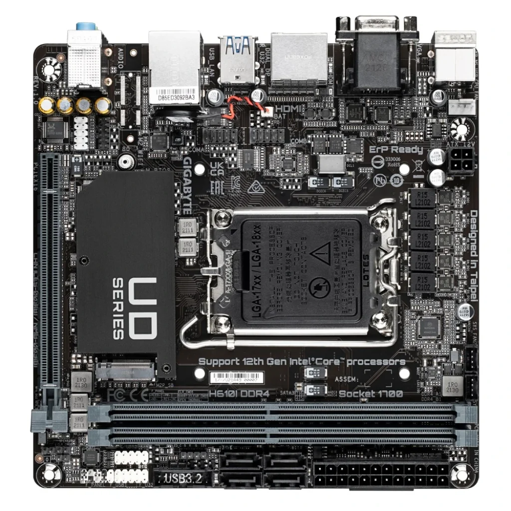 Материнська плата Gigabyte H610I DDR4 Socket 1700 UA