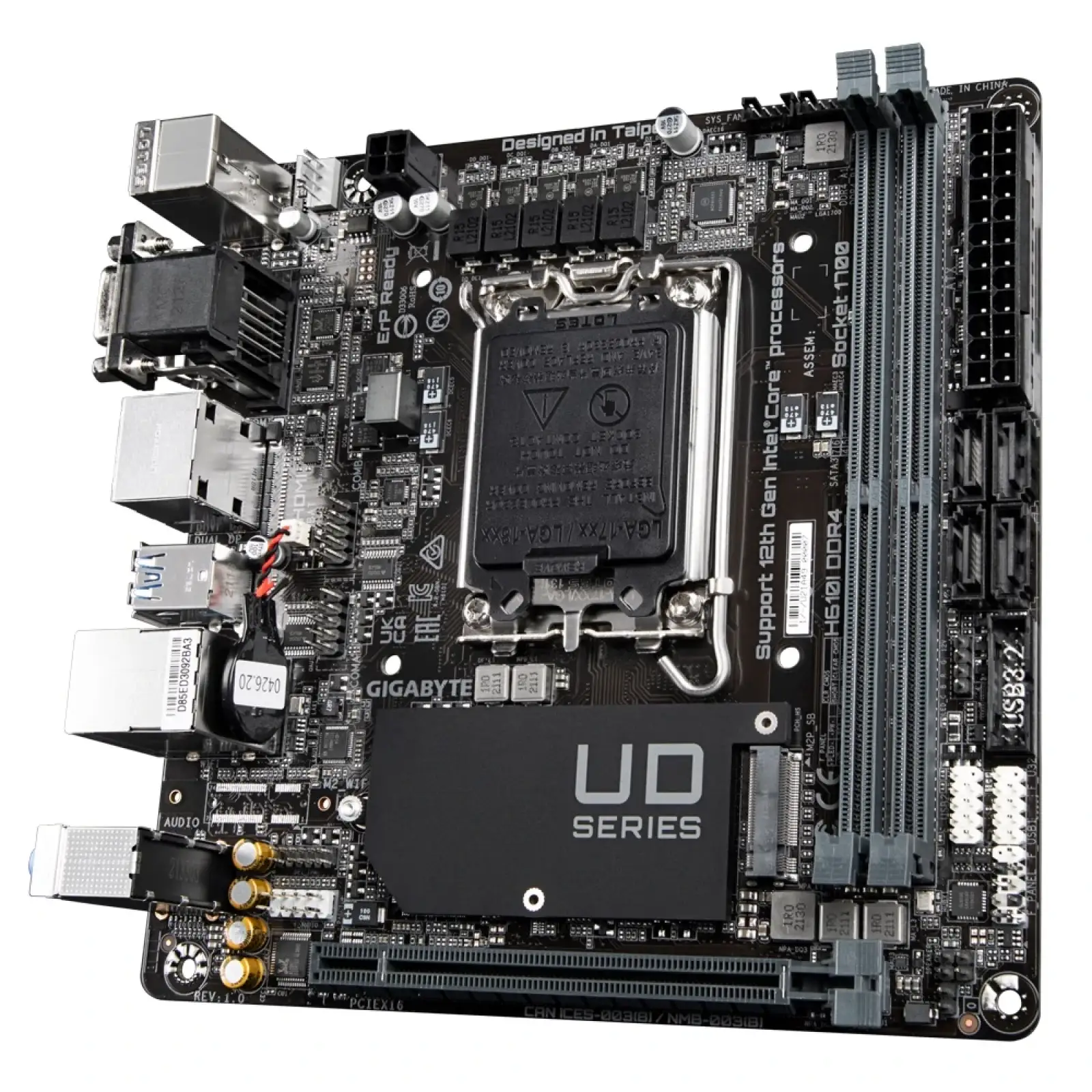 Материнська плата Gigabyte H610I DDR4 Socket 1700 UA