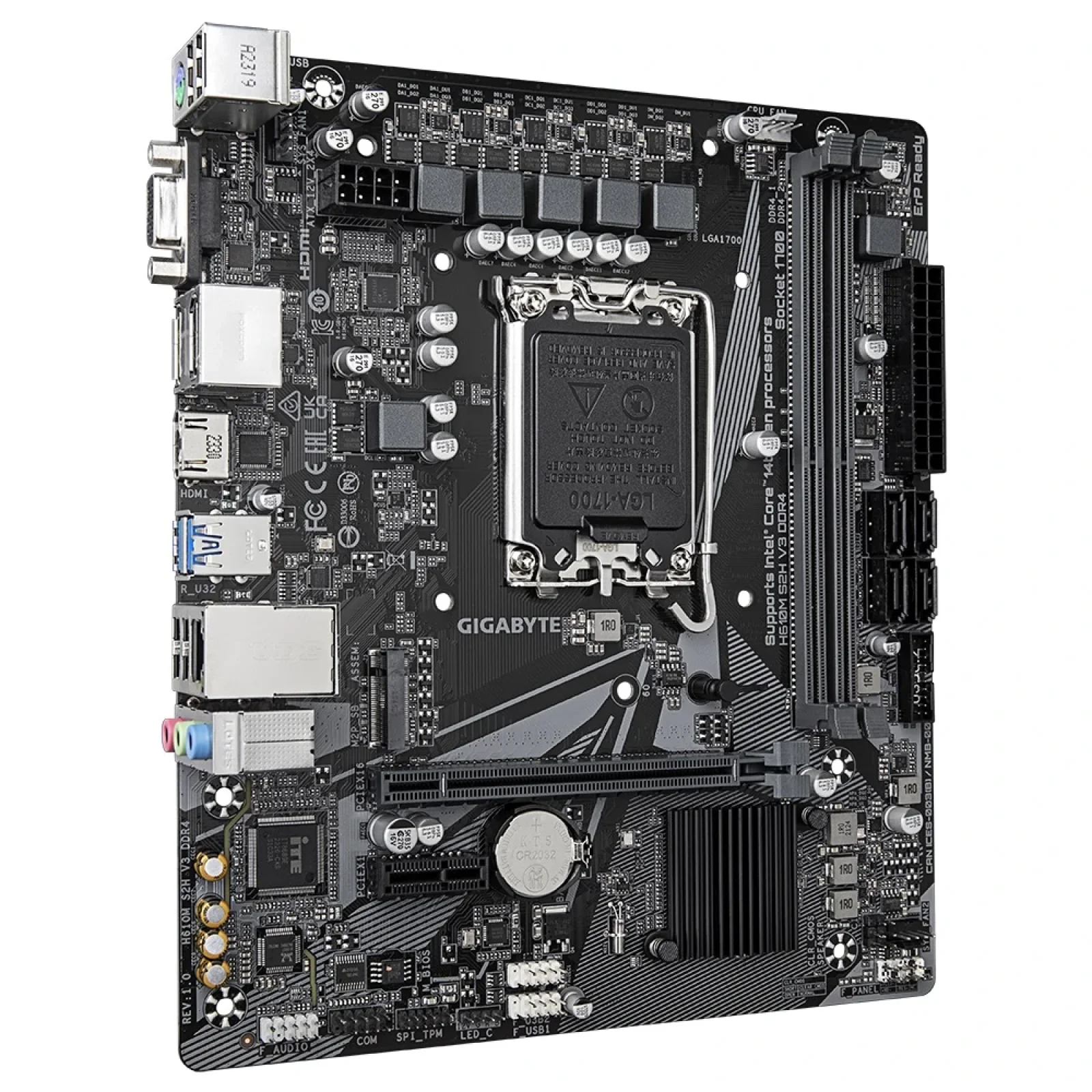 Материнская плата Gigabyte H610M S2H V3 DDR4 Socket 1700 UA