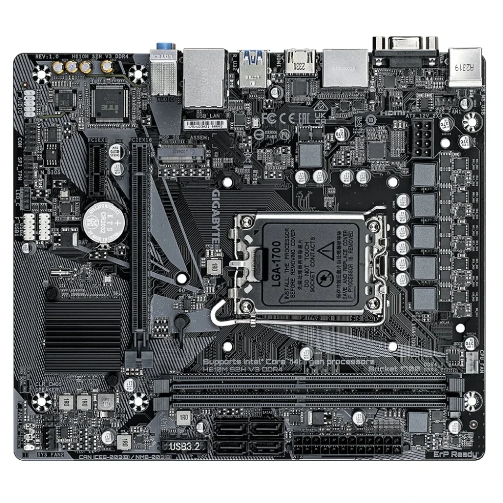 Материнська плата Gigabyte H610M S2H V3 DDR4 Socket 1700 UA