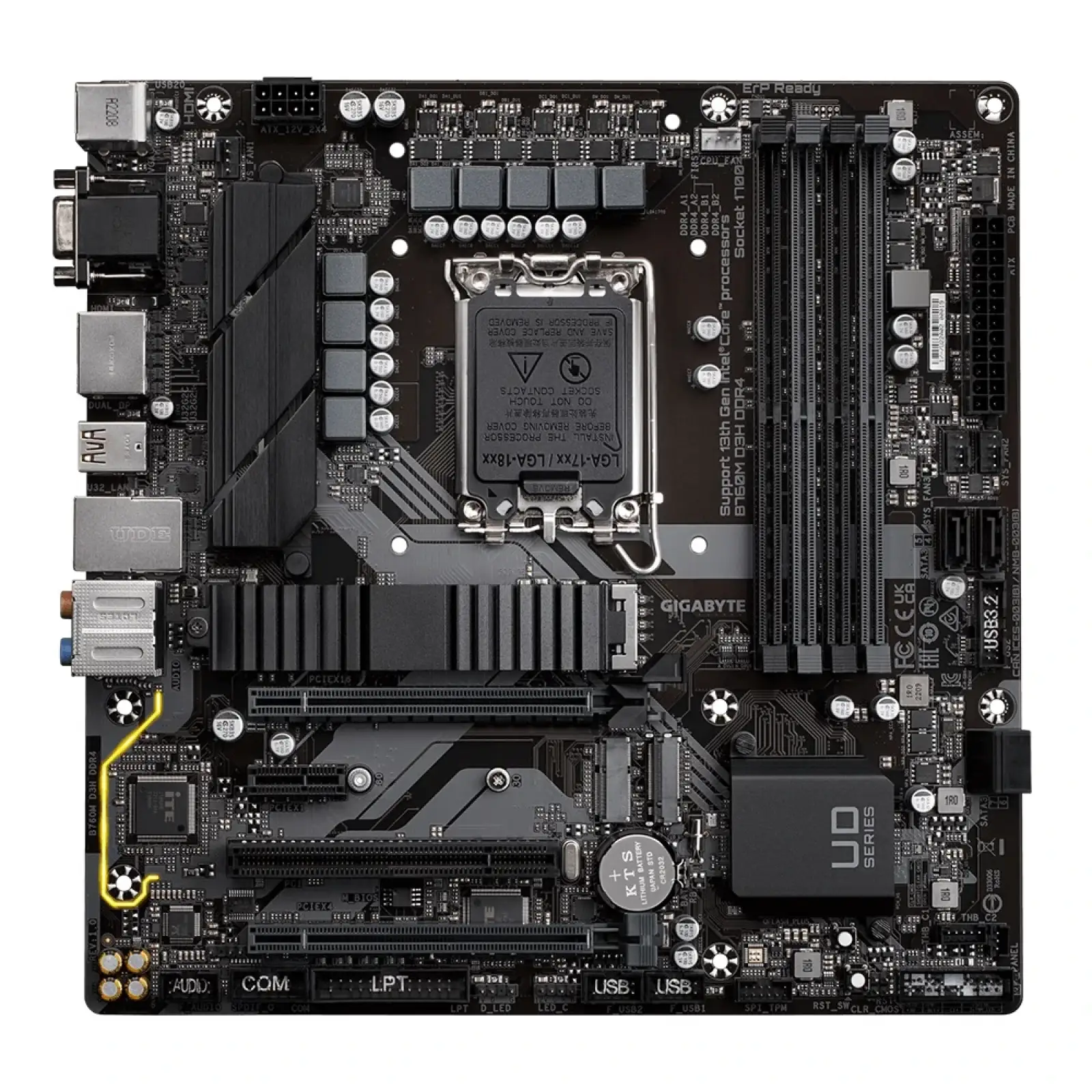 Материнская плата Gigabyte B760M D3H DDR4 Socket 1700 UA