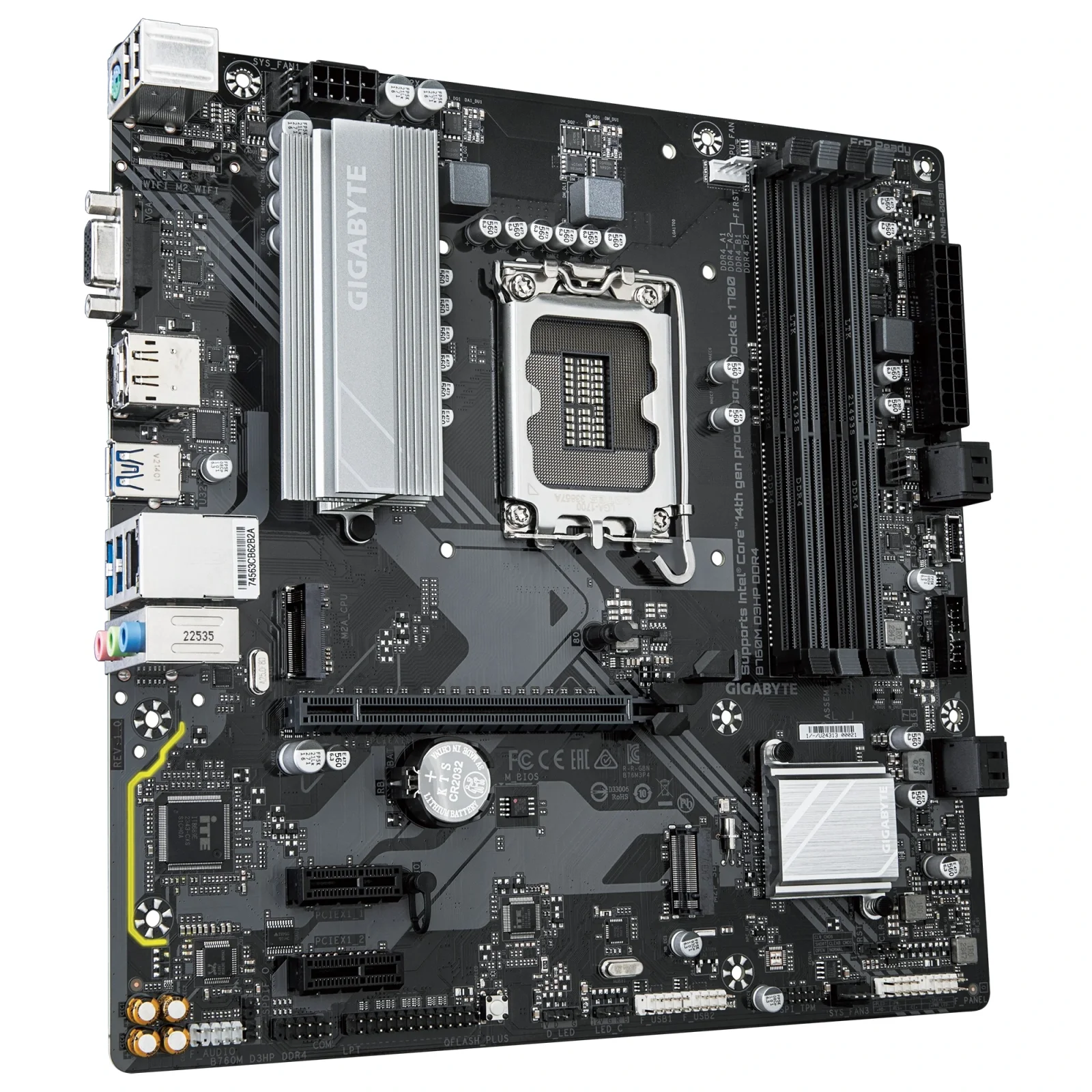 Материнская плата Gigabyte B760M D3HP DDR4 Socket 1700 UA