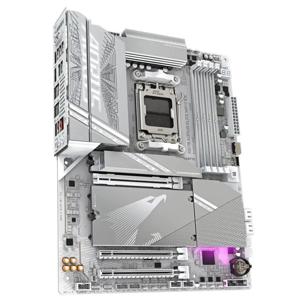 Материнская плата Gigabyte X870 Aorus Elite WiFi7 Ice Socket AM5, X870 A ELITE WF7 ICE UA
