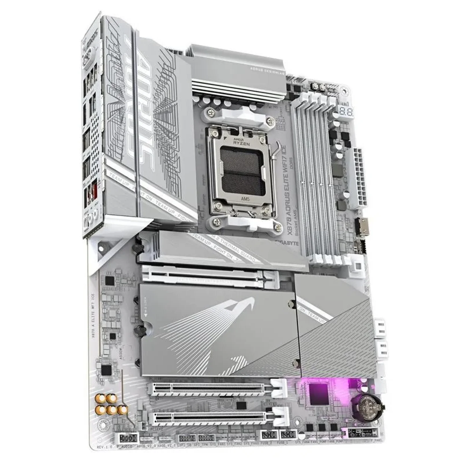 Материнская плата Gigabyte X870 Aorus Elite WiFi7 Ice Socket AM5, X870 A ELITE WF7 ICE UA