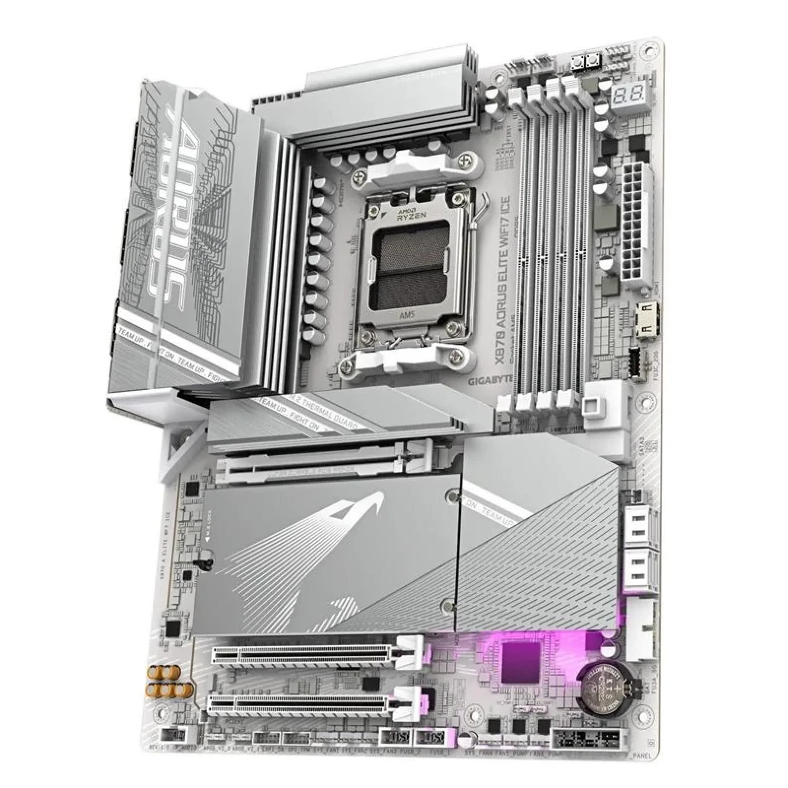 Материнская плата Gigabyte X870 Aorus Elite WiFi7 Ice Socket AM5, X870 A ELITE WF7 ICE UA