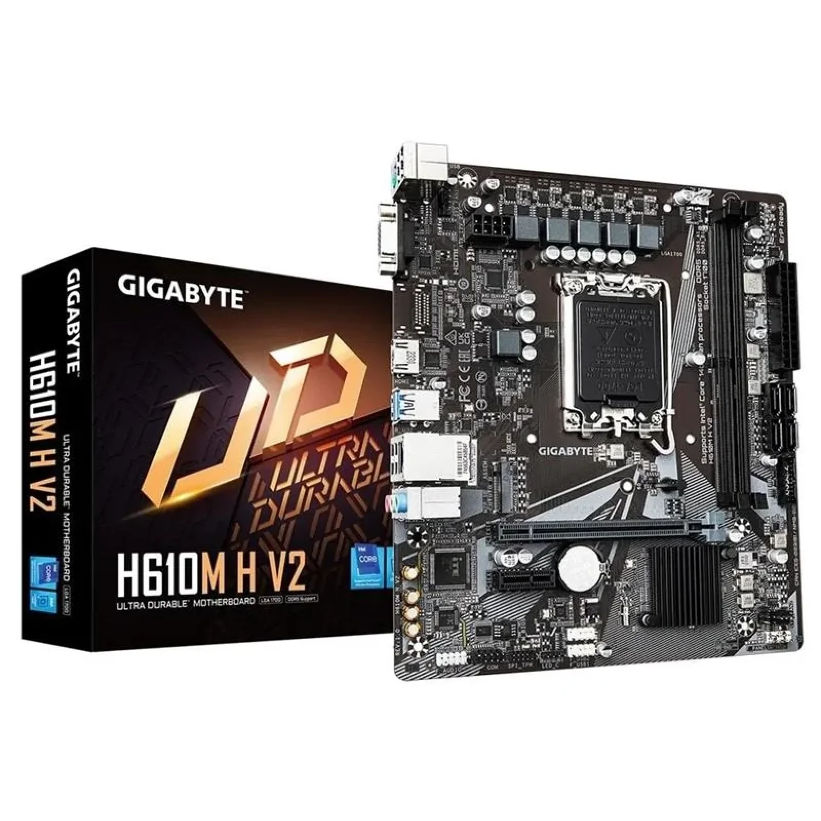 Материнська плата Gigabyte H610M H V2 Socket 1700 UA