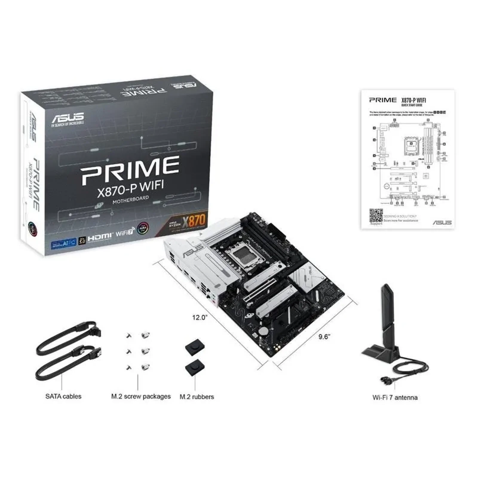Материнская плата Asus Prime X870-P WiFi Socket AM5 UA