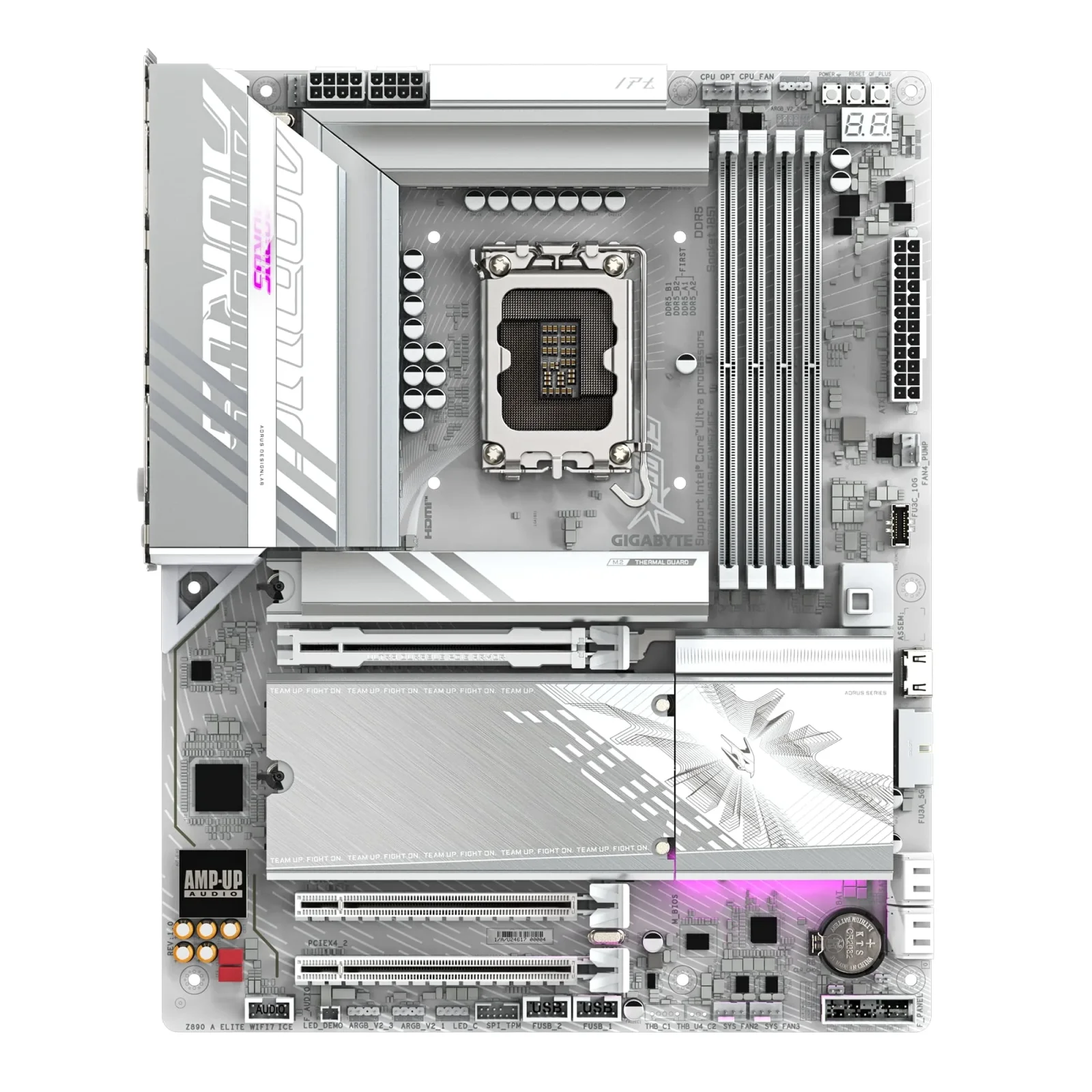 Материнская плата Gigabyte Z890 Aorus Elite WiFi7 Ice Socket 1851, Z890 A ELITE WF7 ICE UA