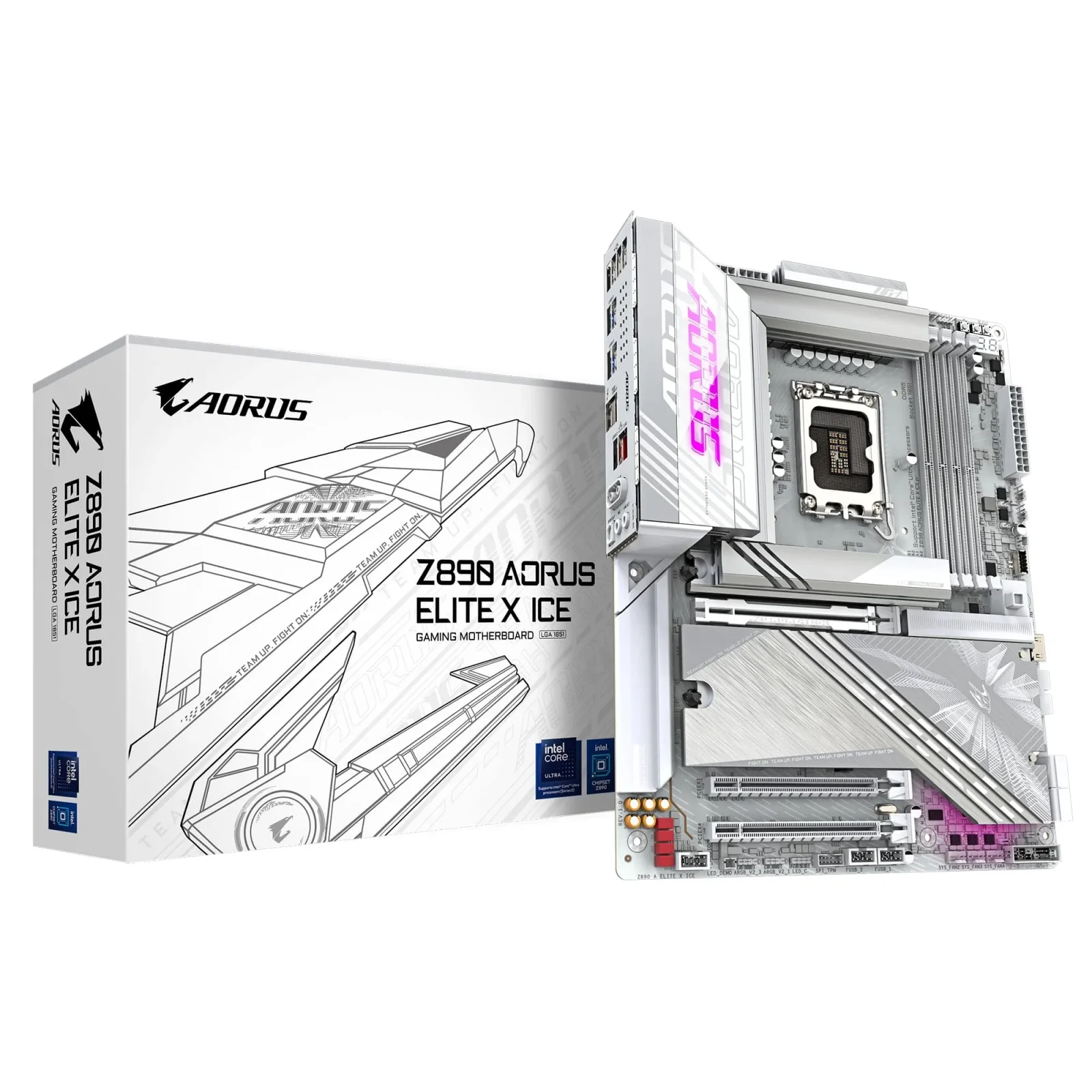 Материнская плата Gigabyte Z890 Aorus Elite X Ice Socket 1851, Z890 A ELITE X ICE UA