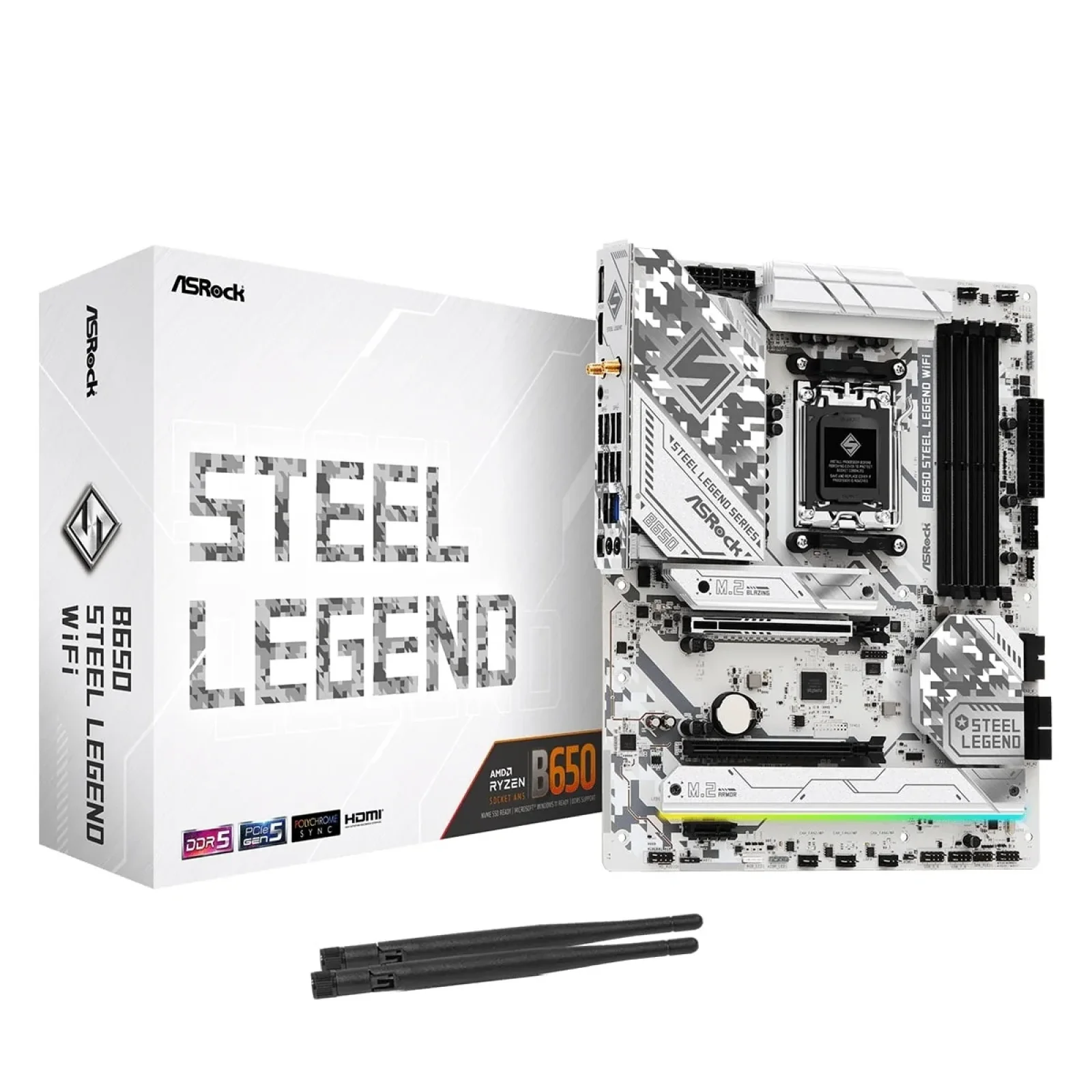 Материнская плата ASRock B650 Steel Legend WiFi Socket AM5 UA