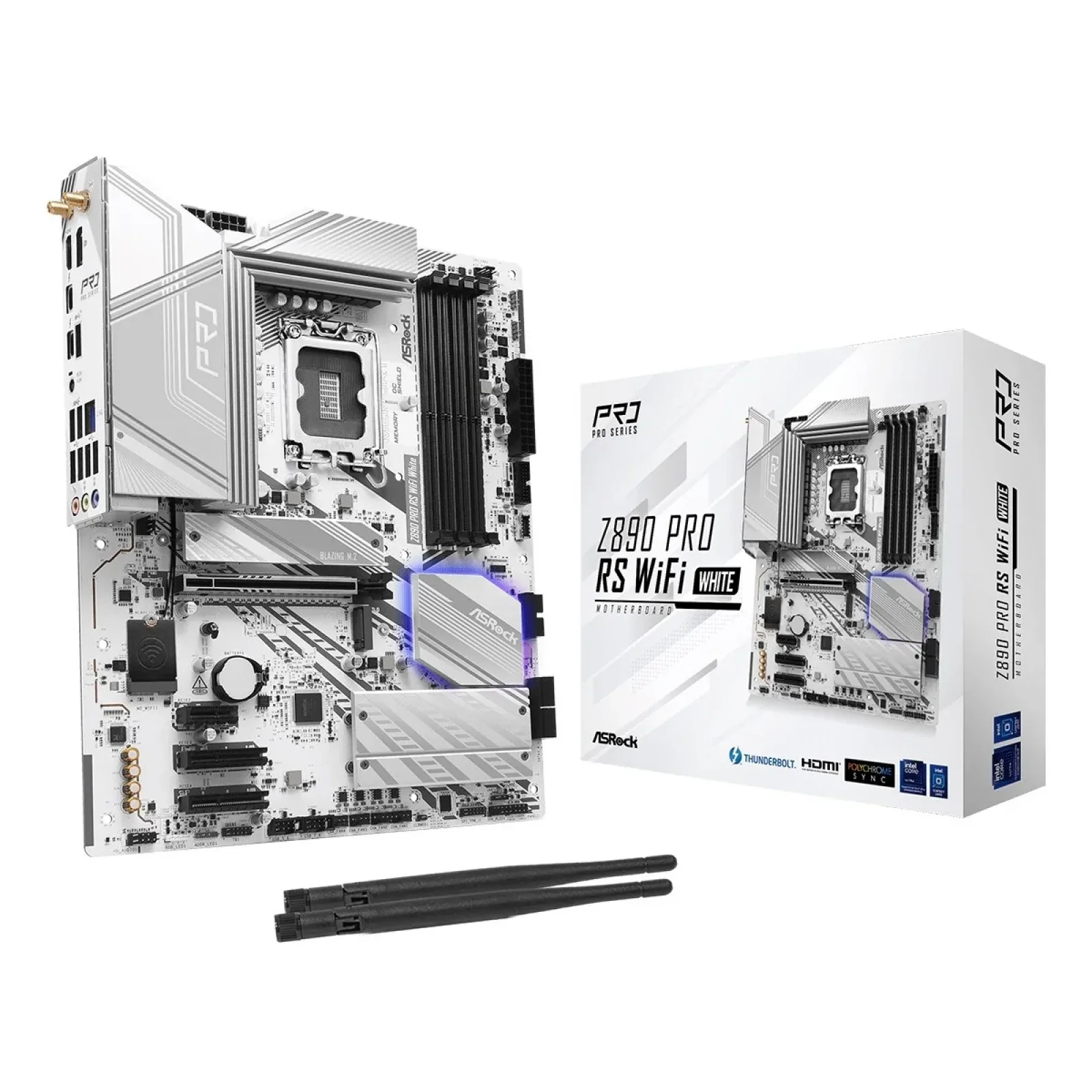 Материнская плата ASRock Z890 Pro RS WiFi White Socket 1851 UA