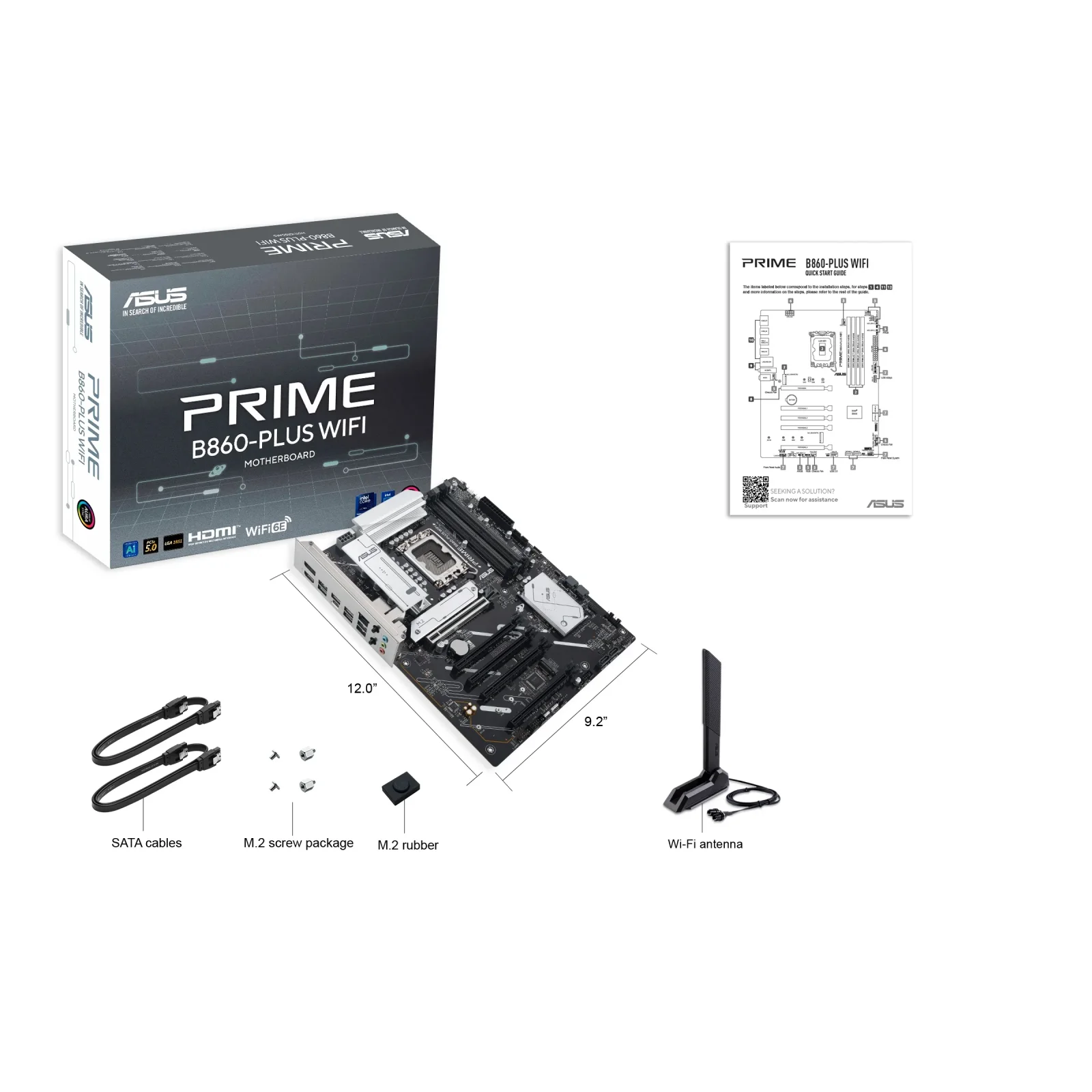 Материнская плата Asus Prime B860-Plus WiFi Socket 1851 UA