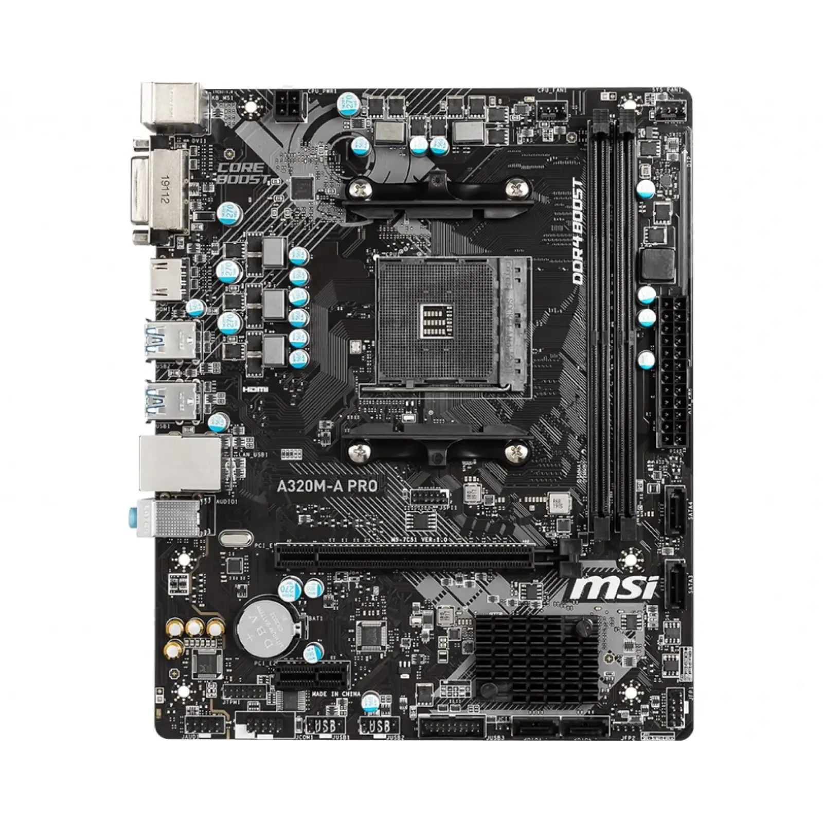 Материнская плата MSI A320M-A Pro Socket AM4 UA