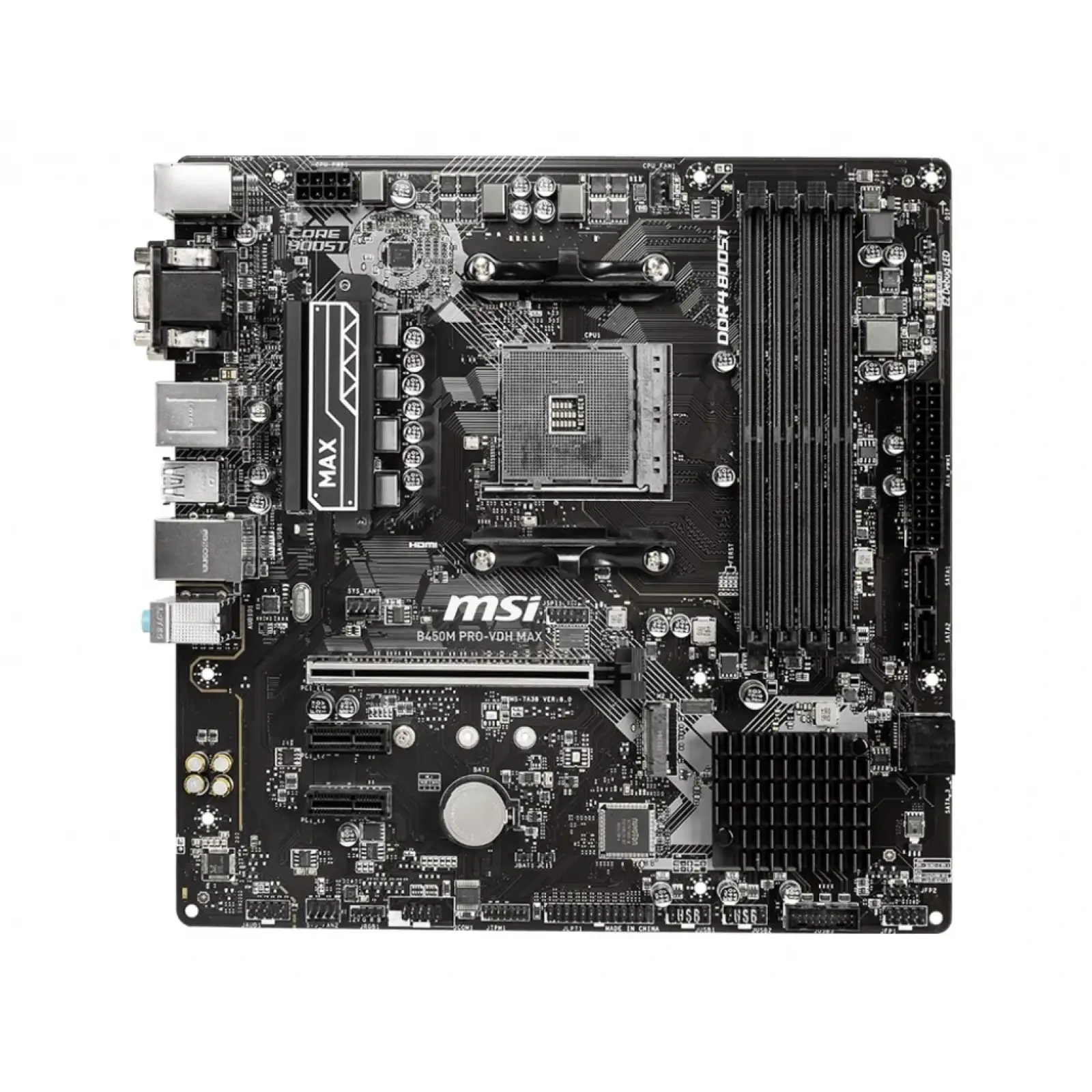 Материнська плата MSI B450M Pro-VDH Max Socket AM4 UA
