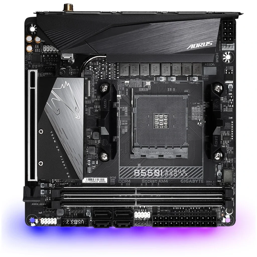 Материнская плата Gigabyte B550I Aorus Pro AX Socket AM4 UA