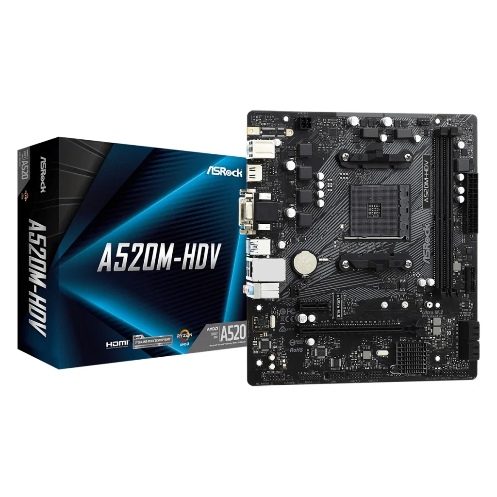 Материнська плата ASRock A520M-HDV Socket AM4 UA