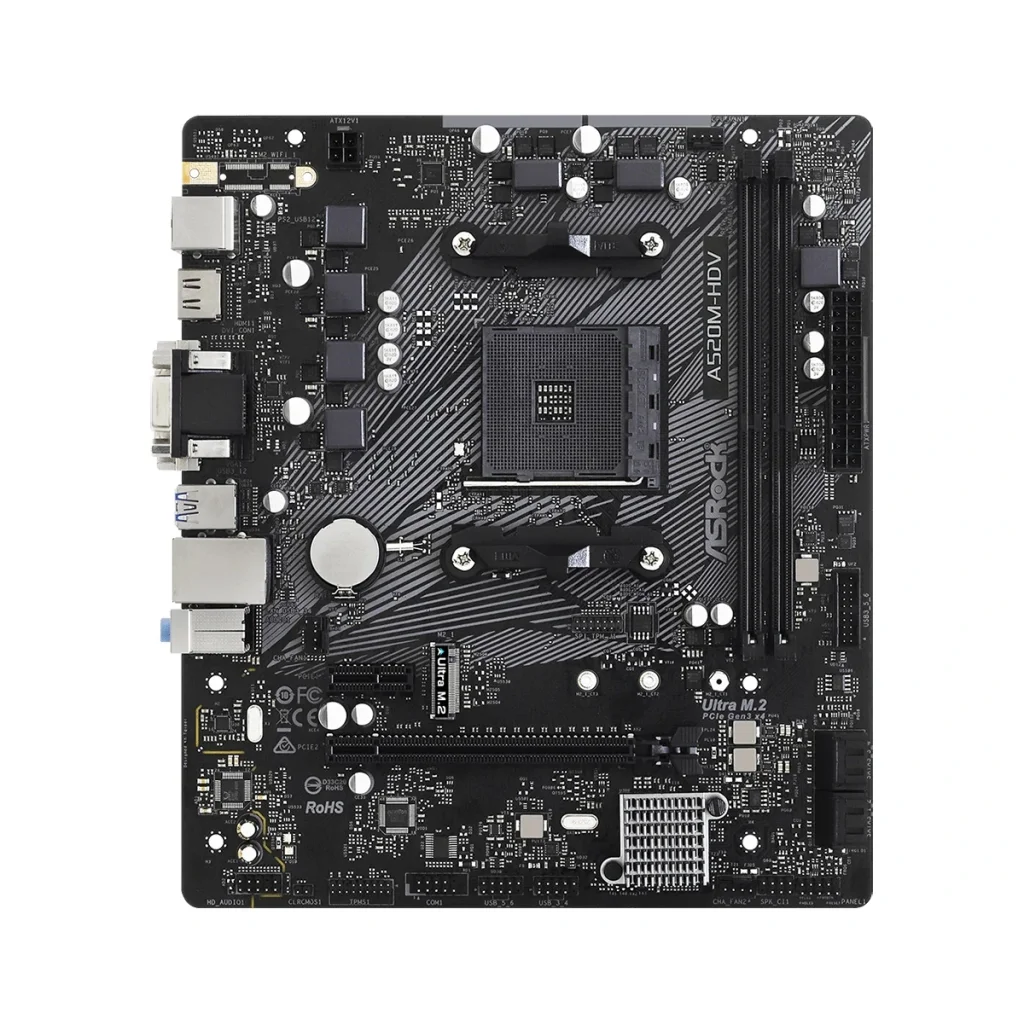 Материнська плата ASRock A520M-HDV Socket AM4 UA