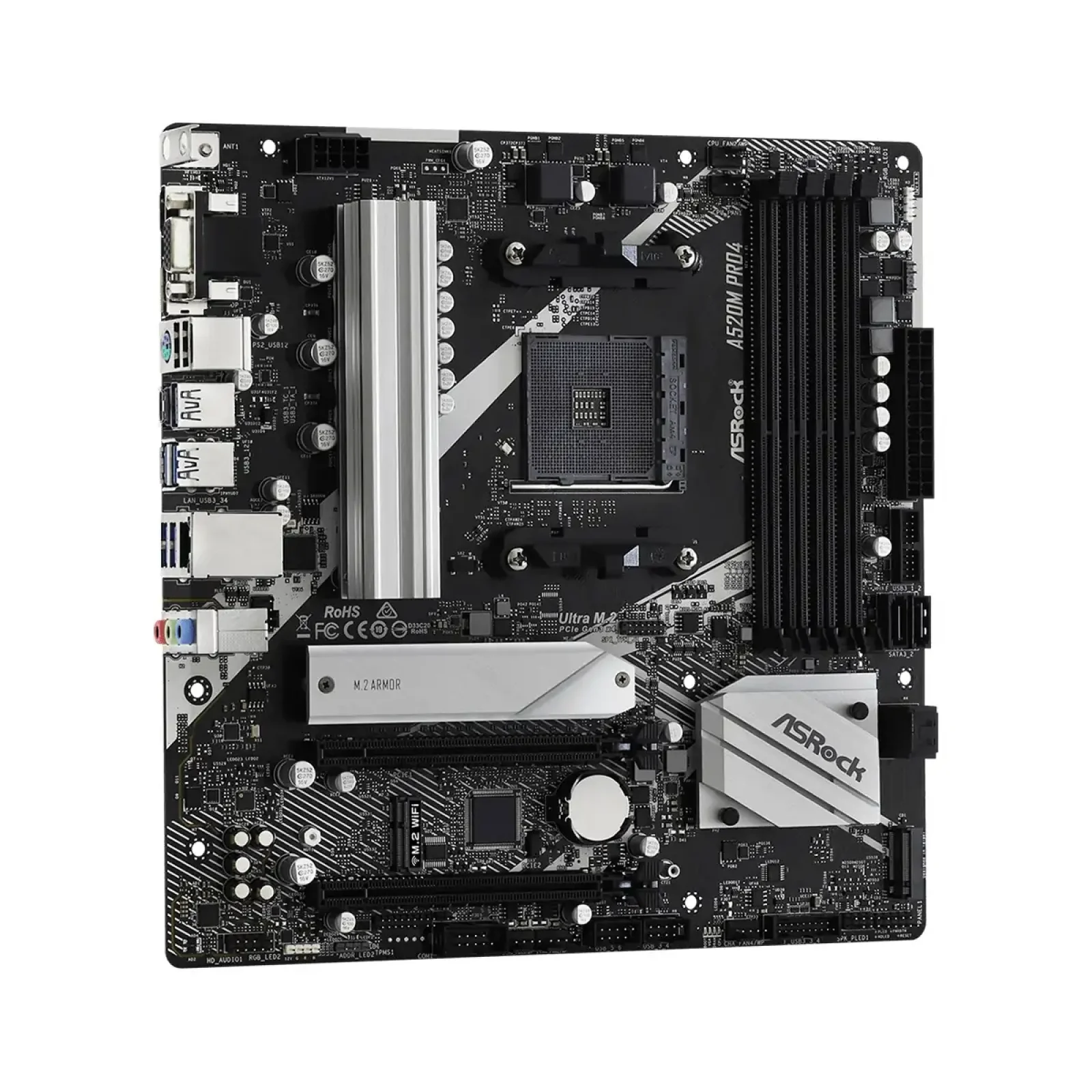 Материнська плата ASRock A520M Pro4 Socket AM4 UA