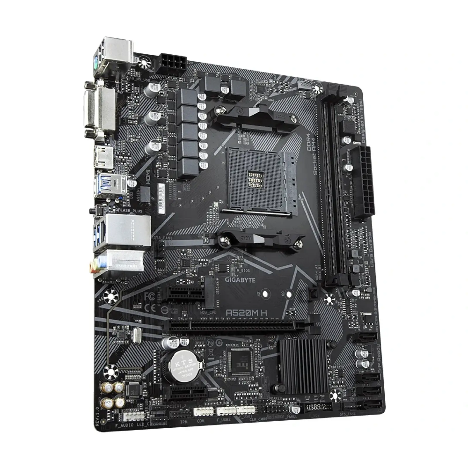 Материнская плата Gigabyte A520M H Socket AM4 UA