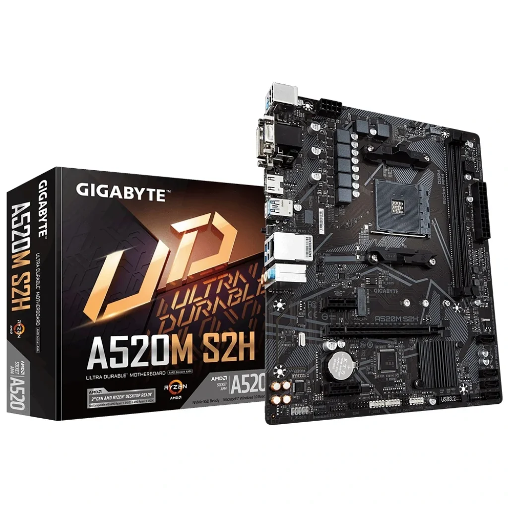 Материнская плата Gigabyte A520M S2H Socket AM4 UA