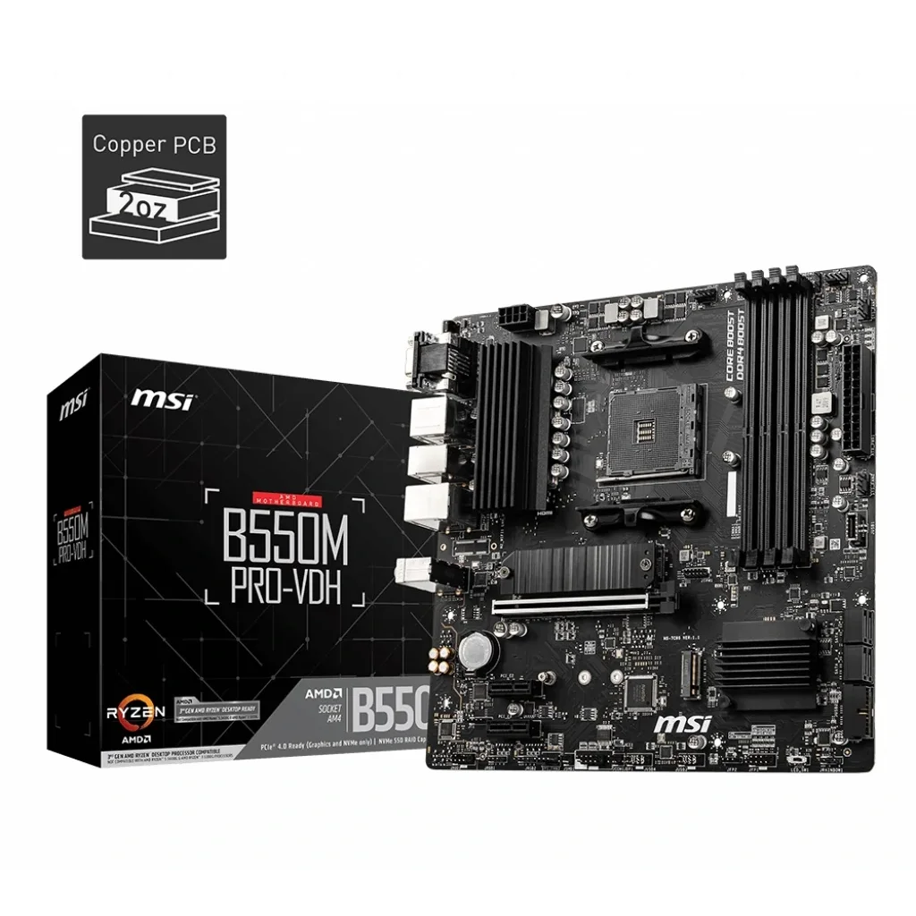 Материнская плата MSI B550M PRO-VDH Socket AM4 UA