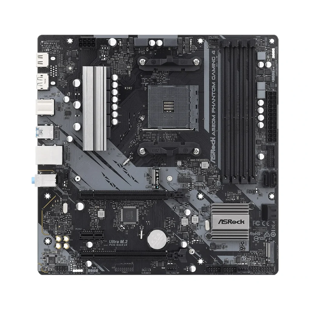 Материнская плата ASRock A520M Phantom Gaming 4 Socket AM4 UA