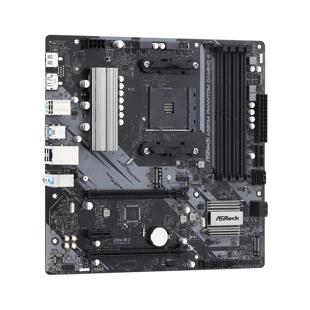 Материнская плата ASRock A520M Phantom Gaming 4 Socket AM4 UA