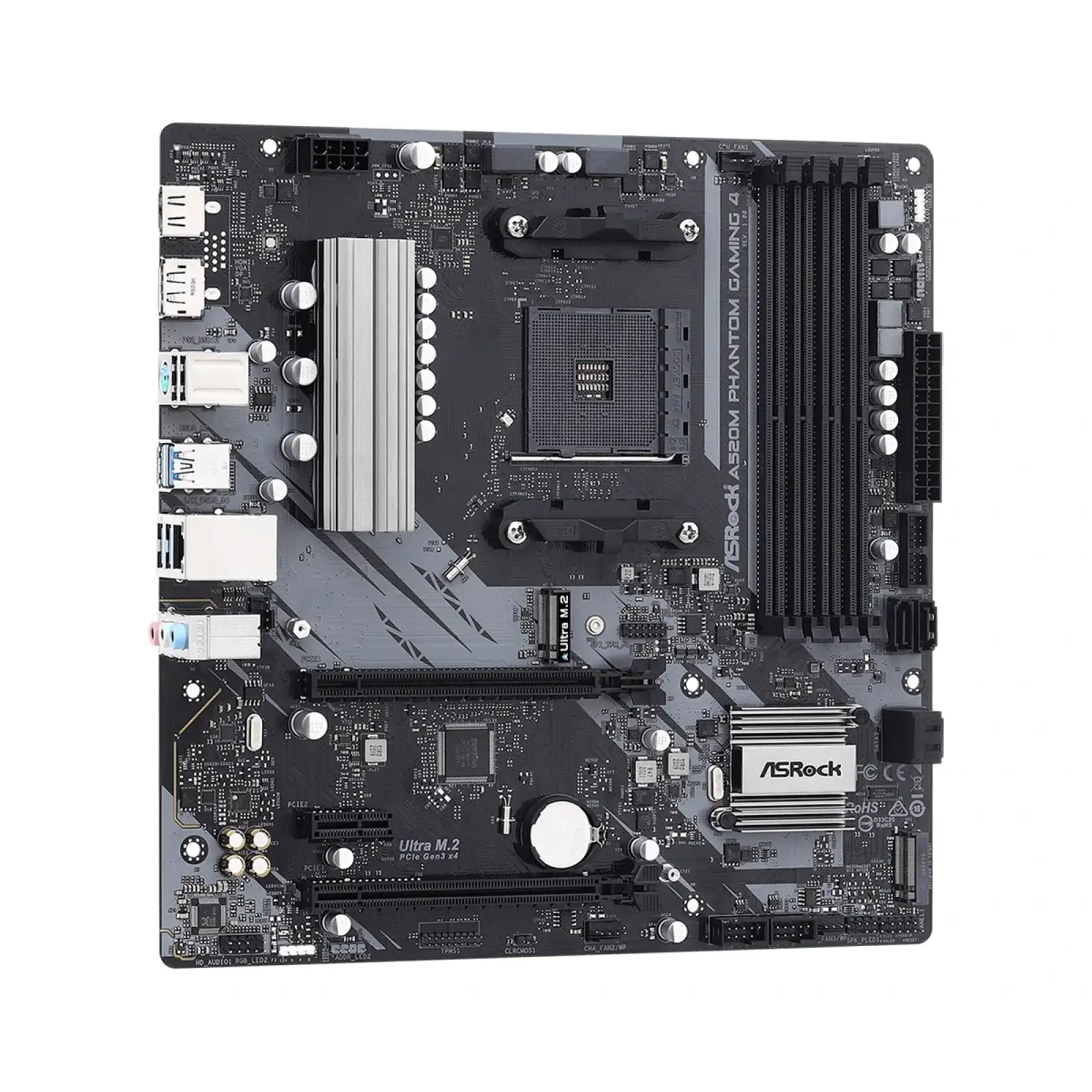 Материнська плата ASRock A520M Phantom Gaming 4 Socket AM4 UA
