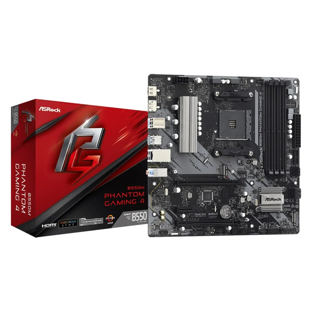 Материнская плата ASRock B550M Phantom Gaming 4 Socket AM4 UA