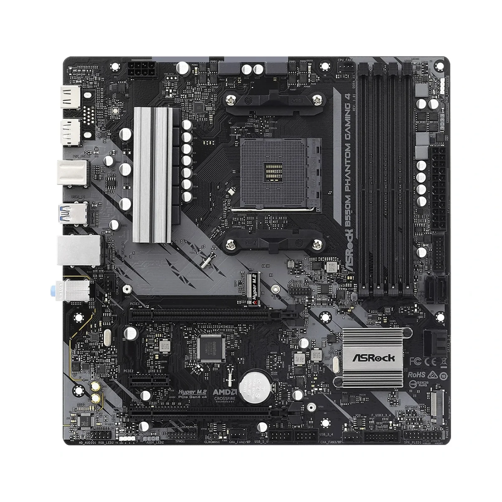 Материнська плата ASRock B550M Phantom Gaming 4 Socket AM4 UA