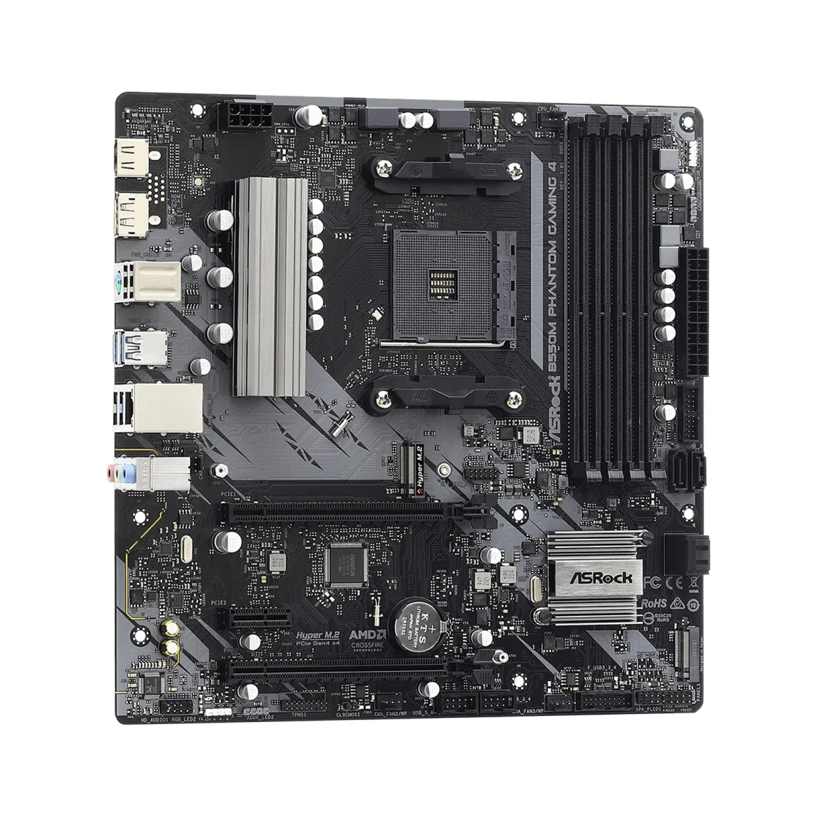 Материнська плата ASRock B550M Phantom Gaming 4 Socket AM4 UA