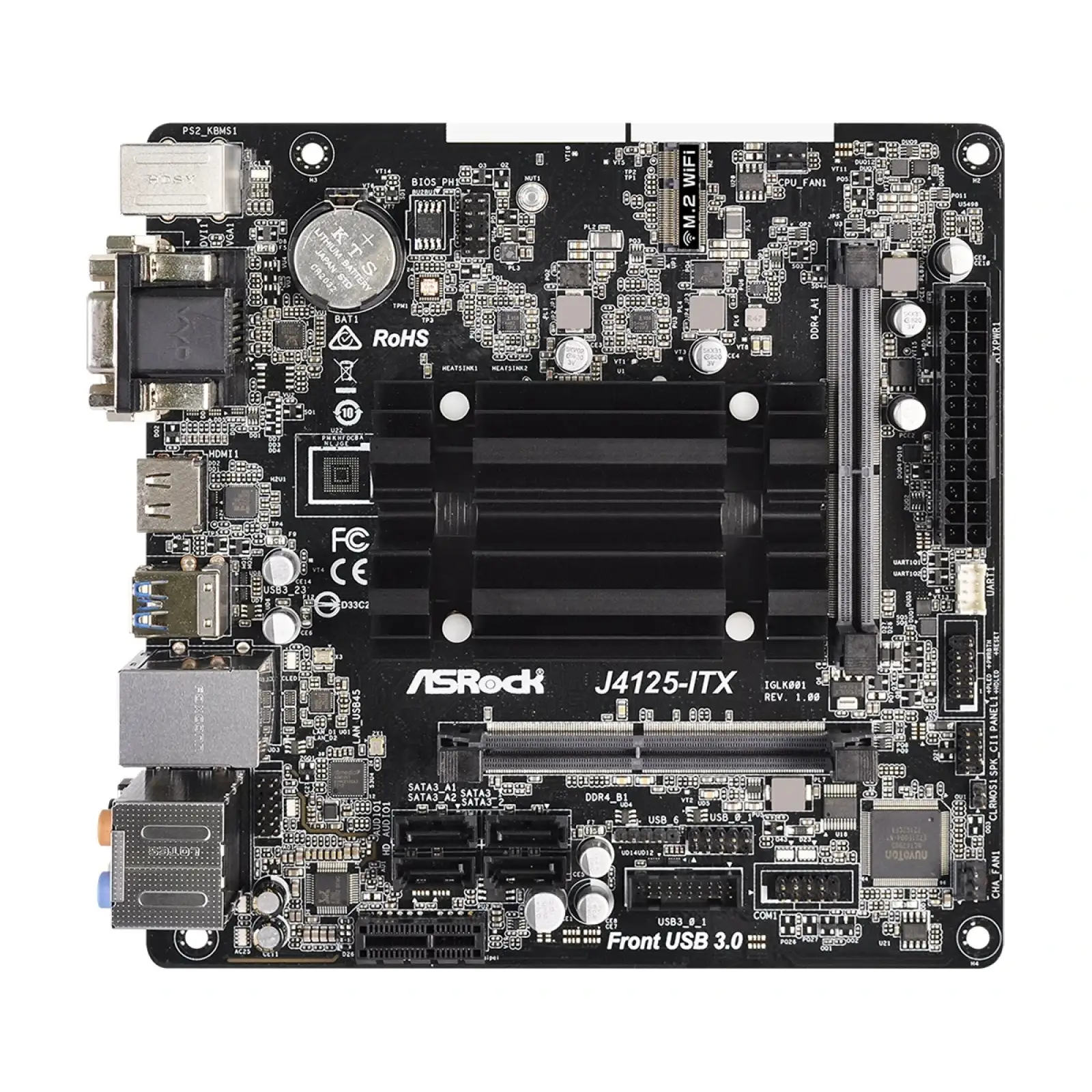 Материнська плата ASRock J4125-ITX Mini ITX UA