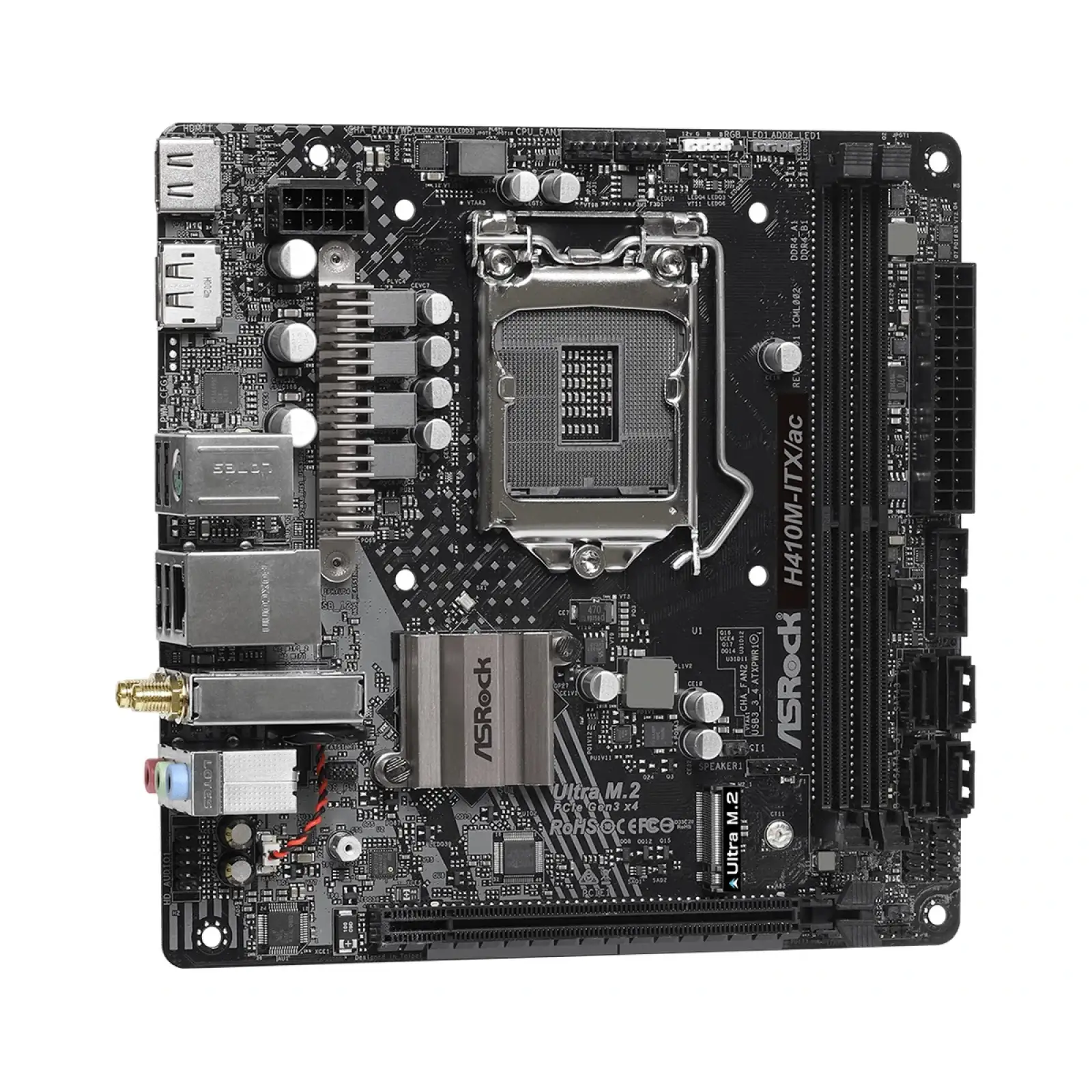 Материнская плата ASRock H410M-ITX/ac Socket 1200 UA