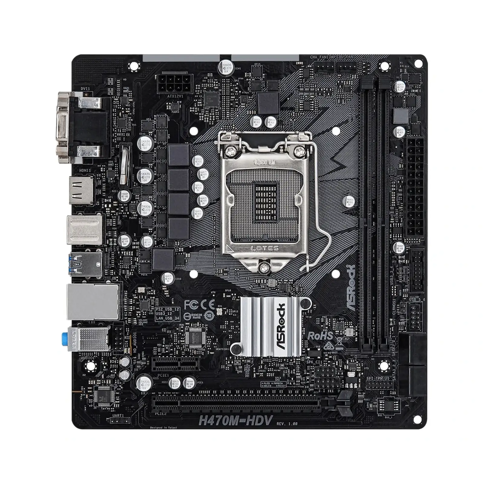 Материнська плата ASRock H470M-HDV Socket 1200 UA