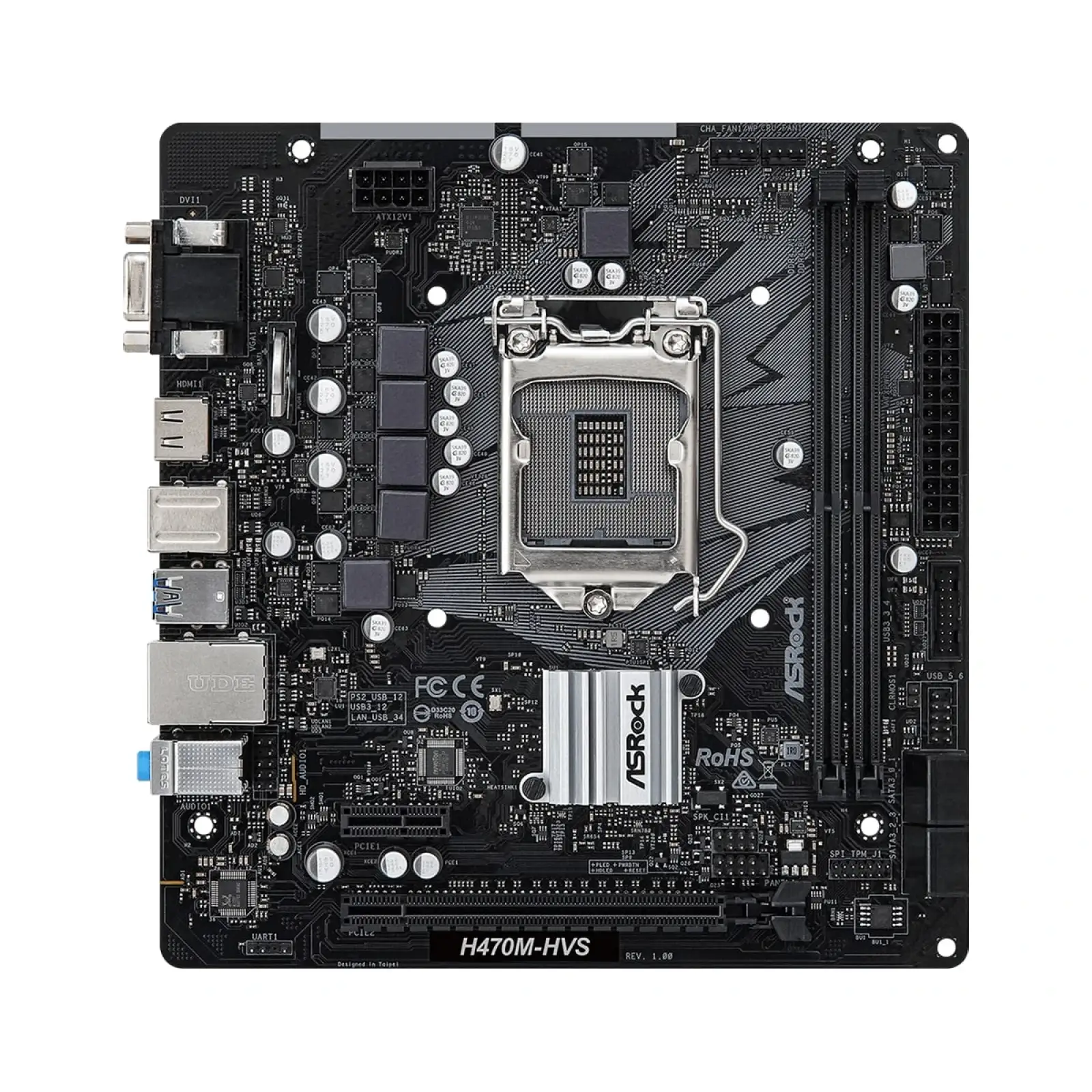 Материнська плата ASRock H470M-HVS Socket 1200 UA