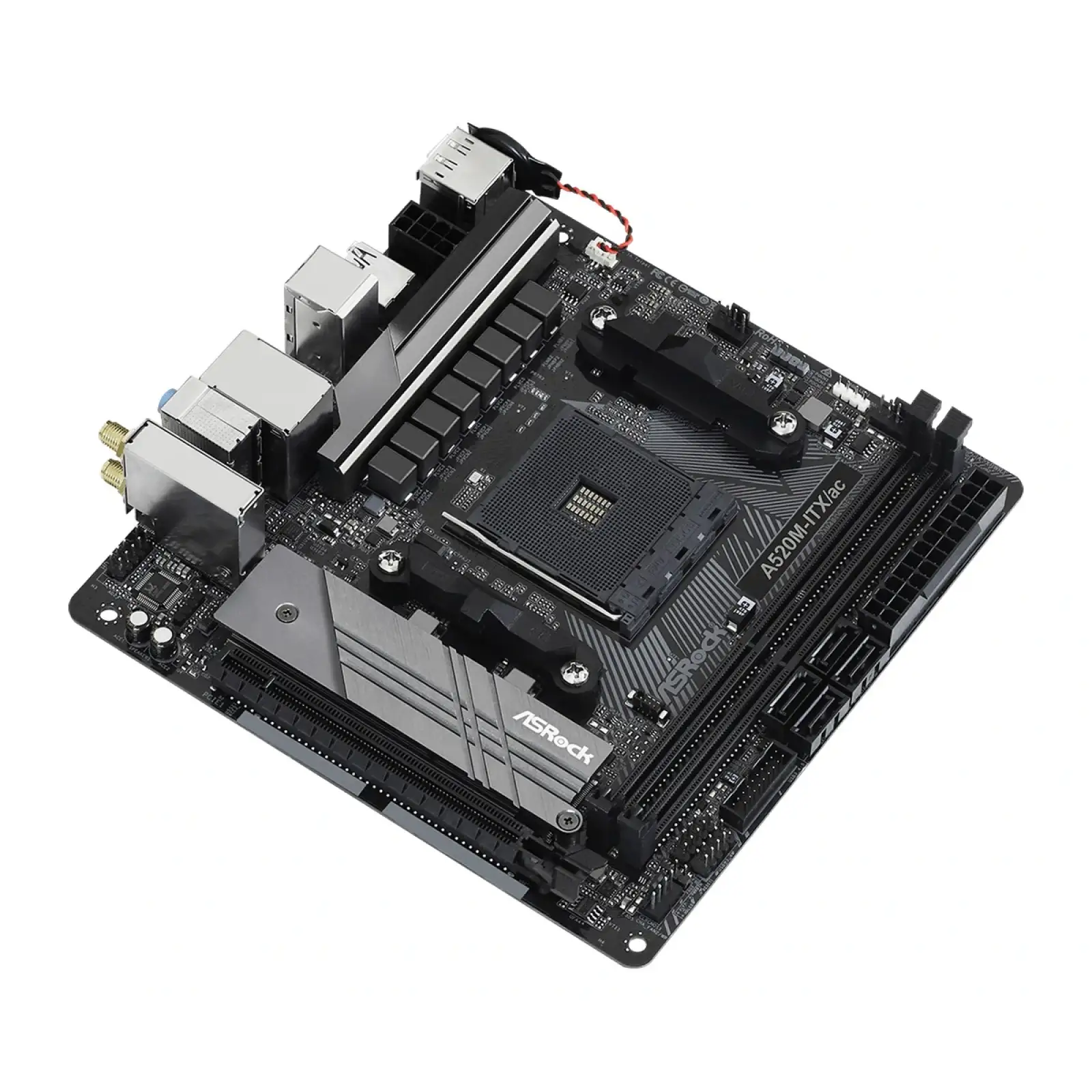 Материнская плата ASRockA520M-ITX/ac s-AM4 A520 UA