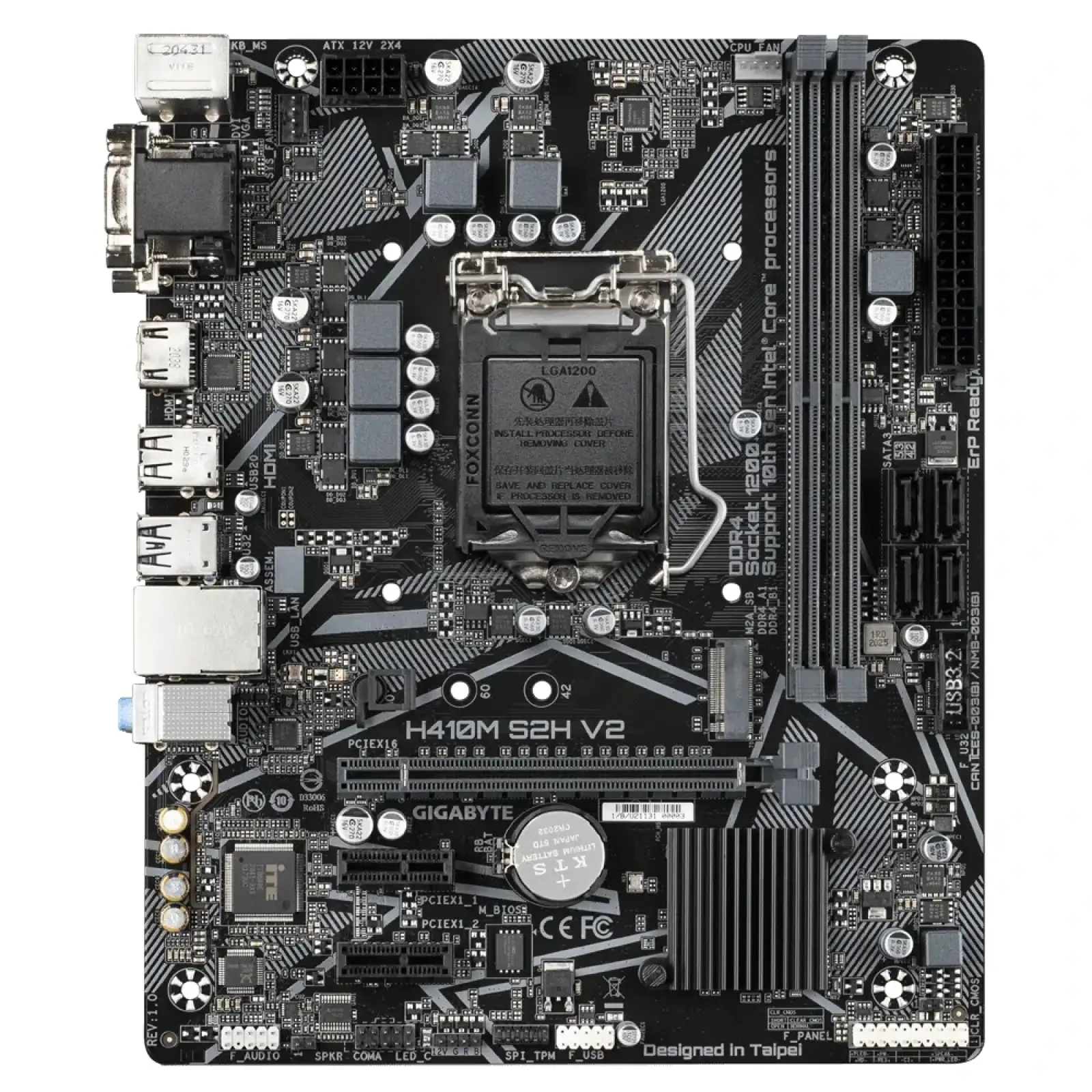 Материнська плата Gigabyte H410M S2H V2 Socket 1200 UA