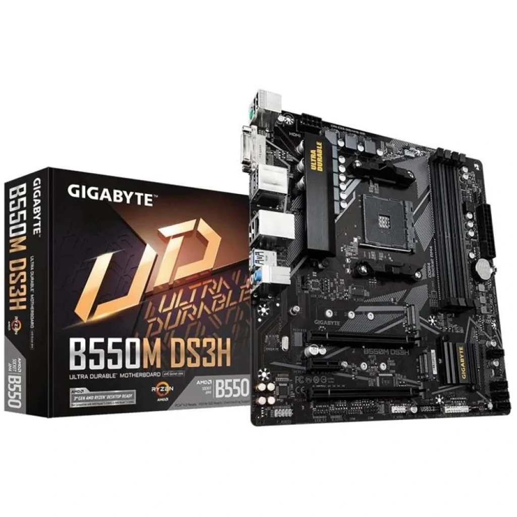 Материнская плата Gigabyte B550M DS3H Socket AM4 UA