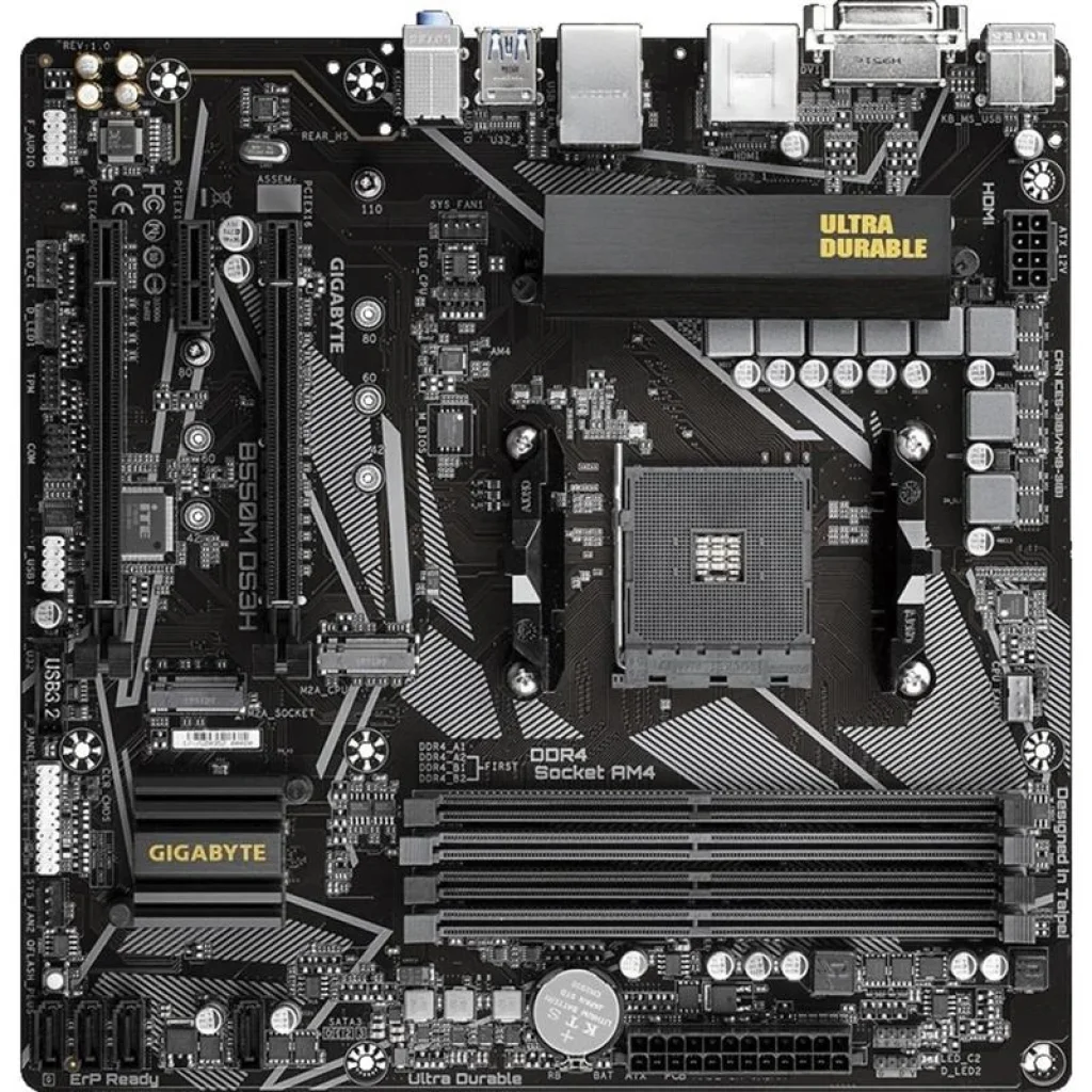 Материнская плата Gigabyte B550M DS3H Socket AM4 UA