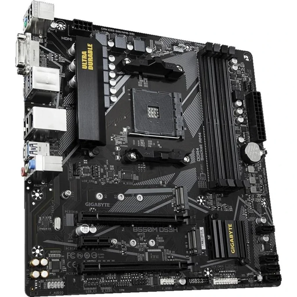 Материнская плата Gigabyte B550M DS3H Socket AM4 UA