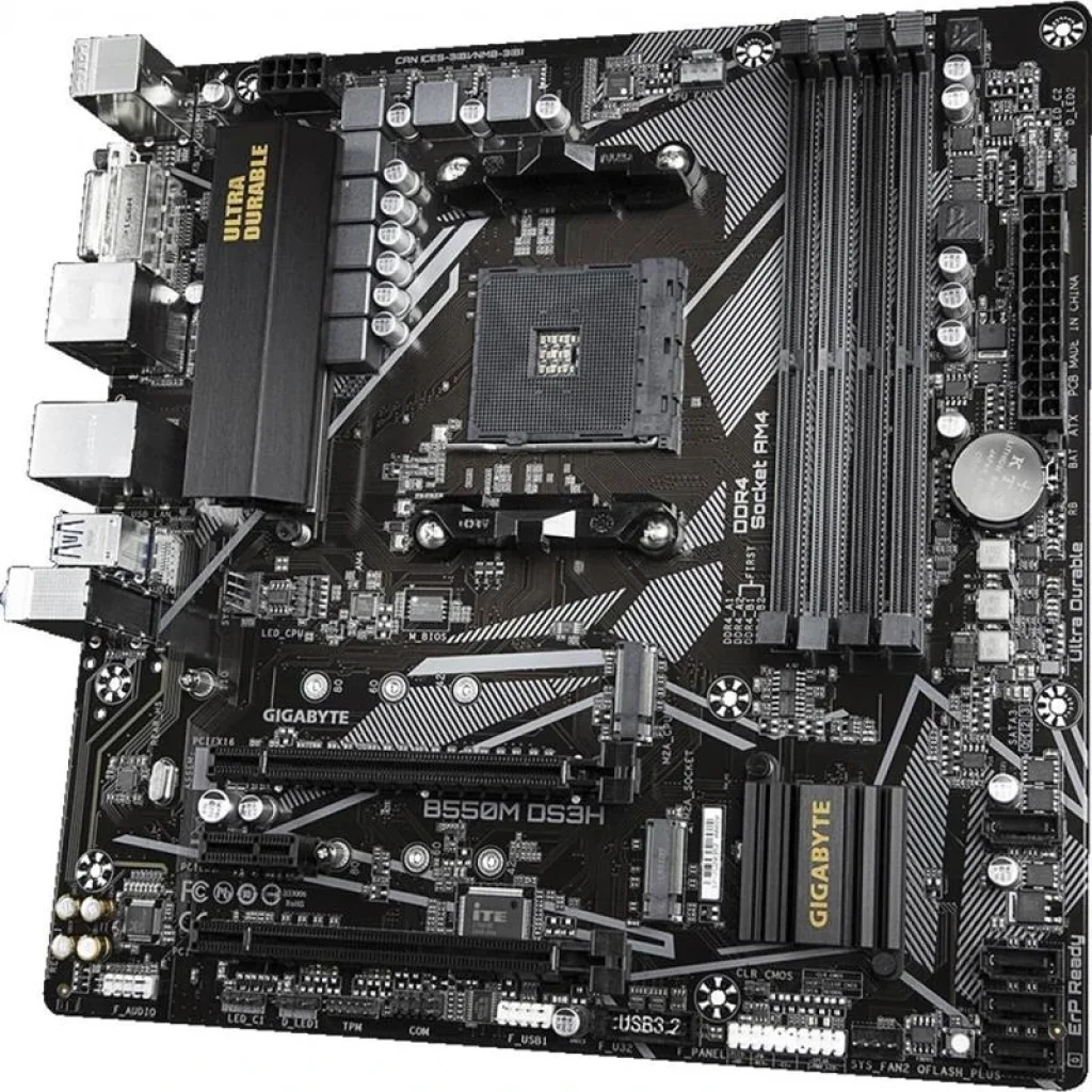 Материнская плата Gigabyte B550M DS3H Socket AM4 UA