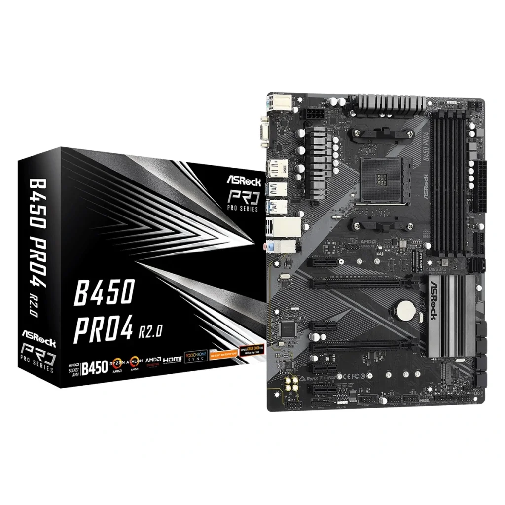Материнская плата ASRock B450 Pro4 R2.0 Socket AM4 UA