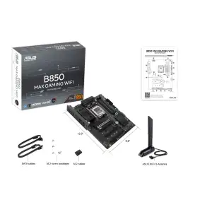 Материнська плата Asus B850 Max Gaming WiFi s-AM5 UA