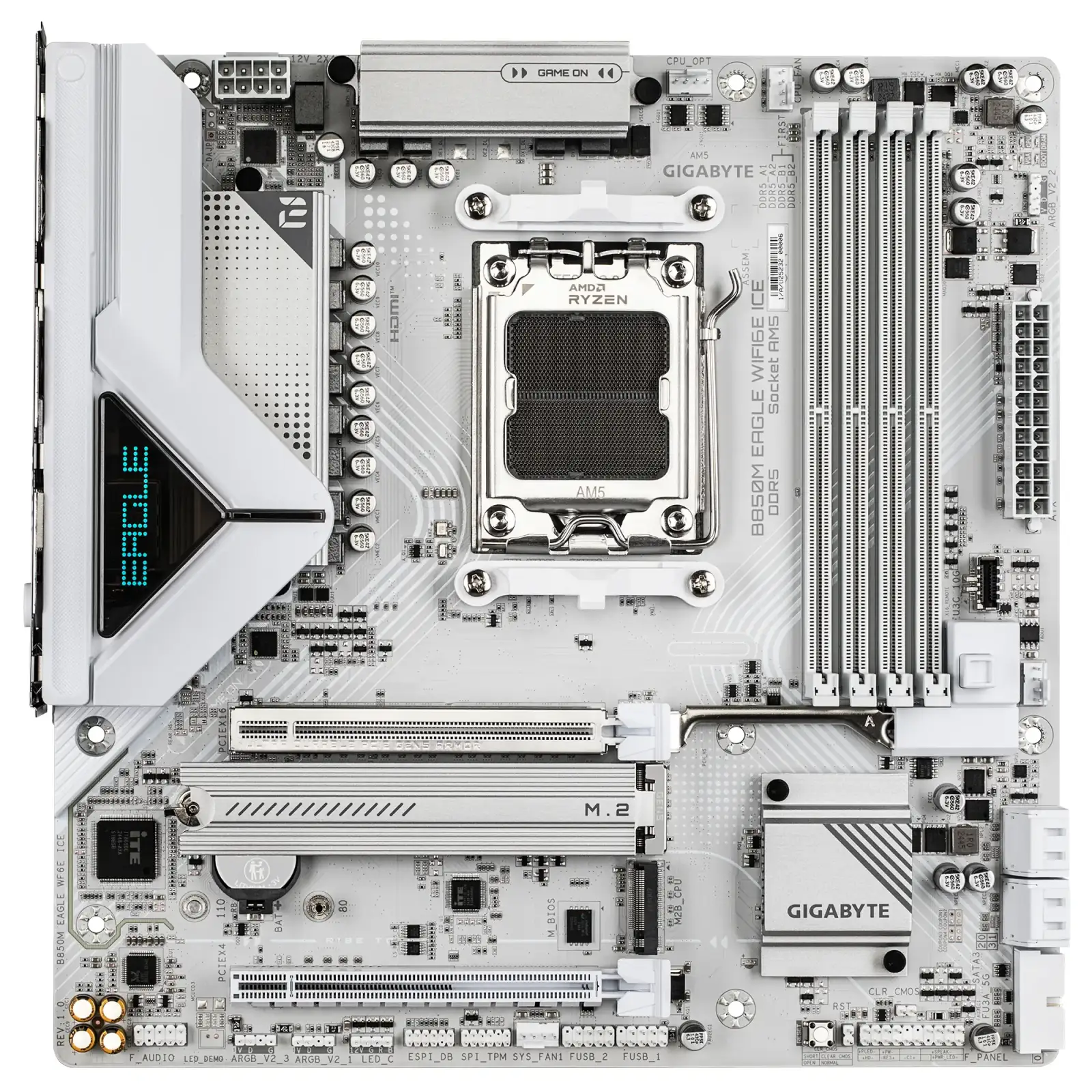 Материнська плата Gigabyte B850M Eagle WiFi6E Ice Socket AM5 UA