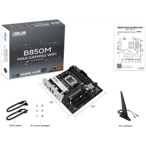 Материнская плата Asus B850M Max Gaming WiFi Socket AM5 UA