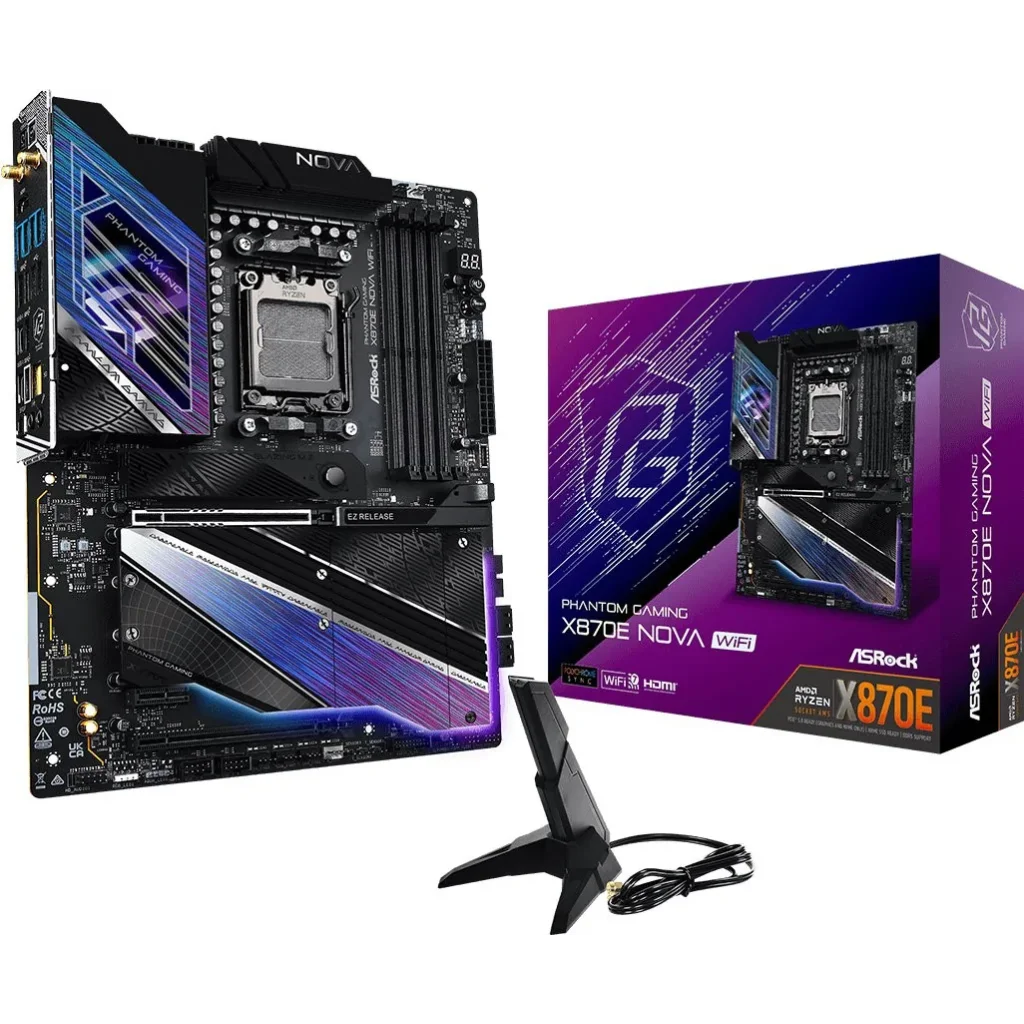 Материнська плата ASRock X870E Nova WiFi Socket AM5 UA